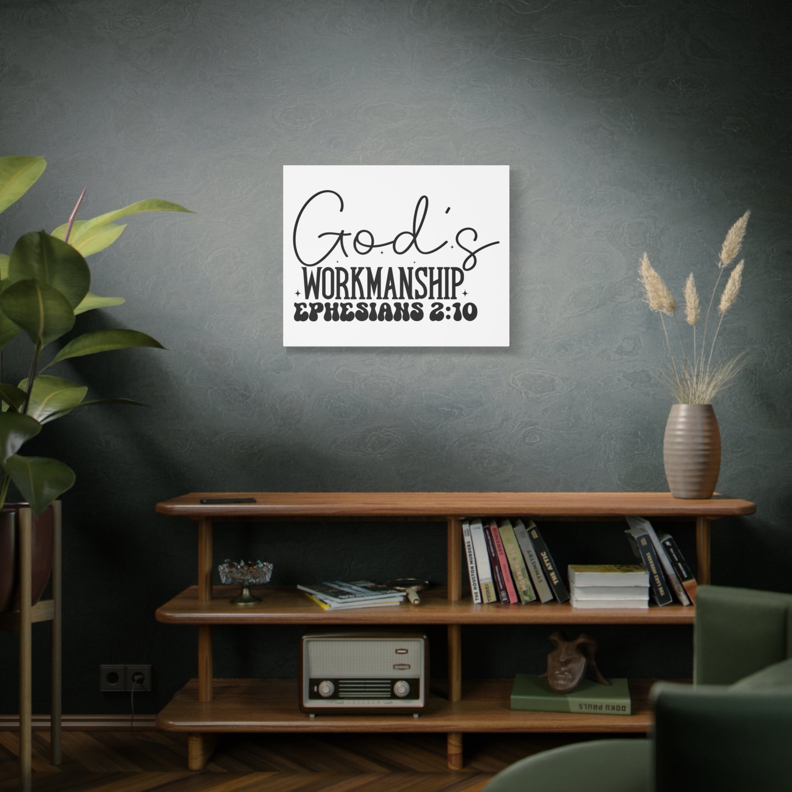 Scripture Walls Ephesians 2:10 I am God's Workmanship Bible Verse Canvas Christian Wall Art Ready to Hang Unframed-Express Your Love Gifts