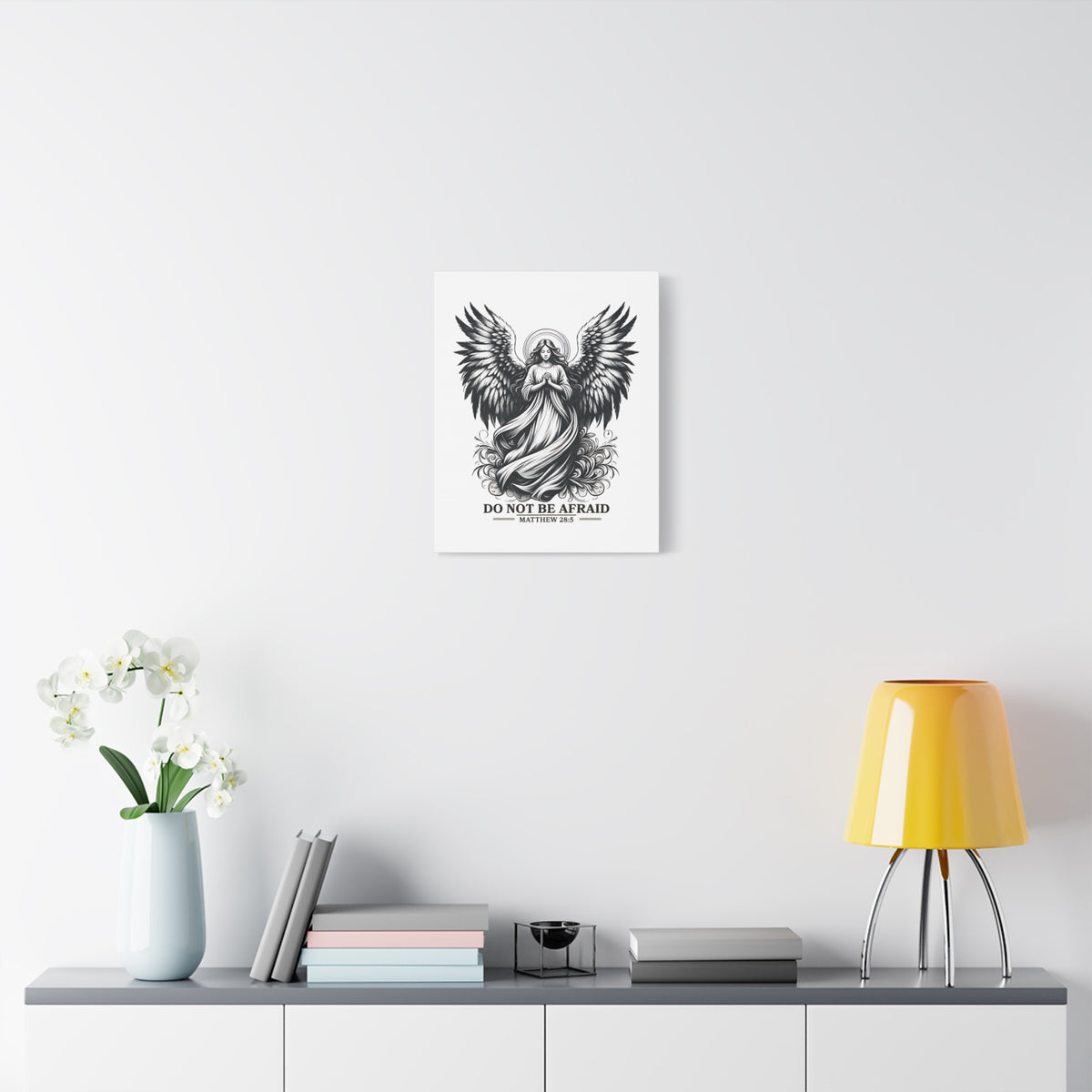 Scripture Walls Matthew 28:5 Do Not Be Afraid Bible Verse Canvas Christian Wall Art Ready to Hang Unframed-Express Your Love Gifts