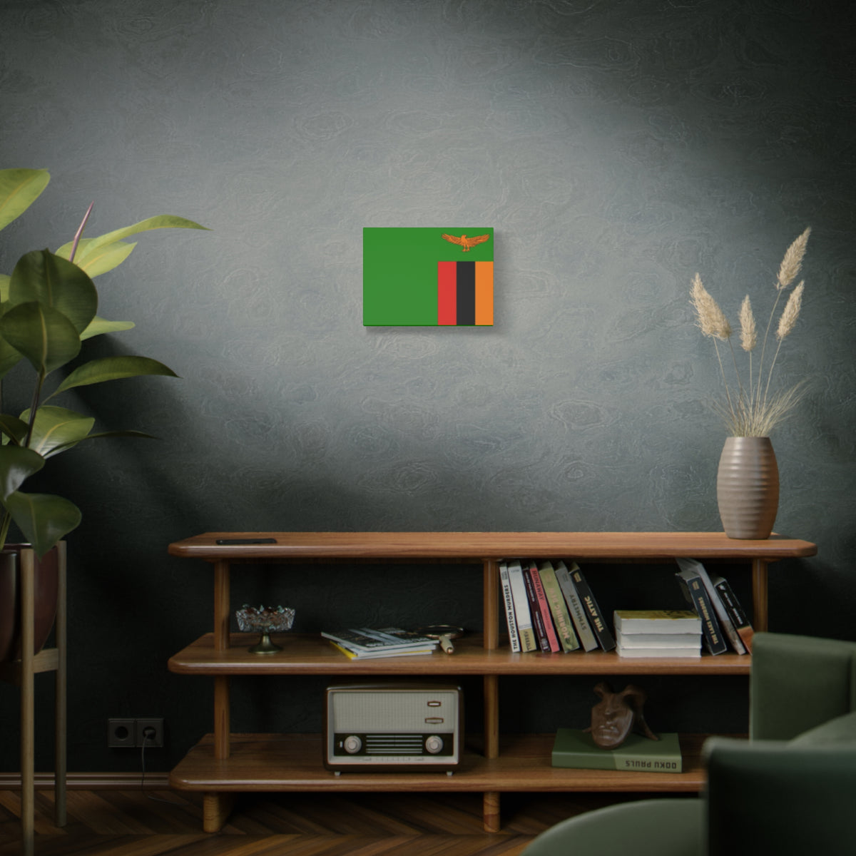 Zambia Country Flag Canvas Vibrant Wall Art Unframed Home Decor-Express Your Love Gifts