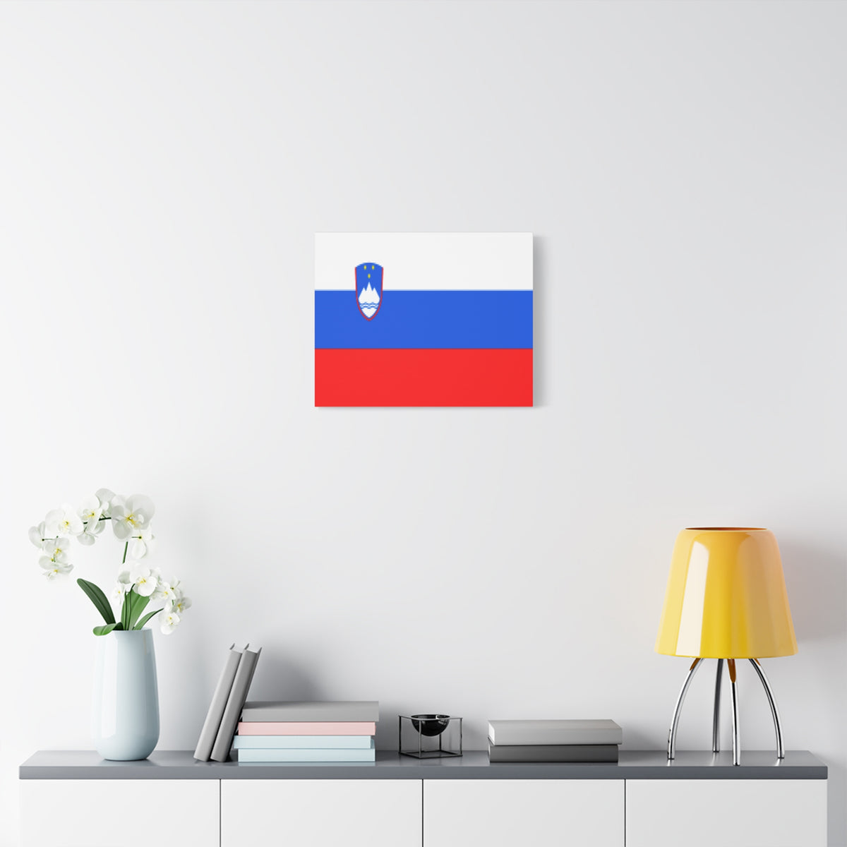 Slovenia Country Flag Canvas Vibrant Wall Art Unframed Home Decor-Express Your Love Gifts