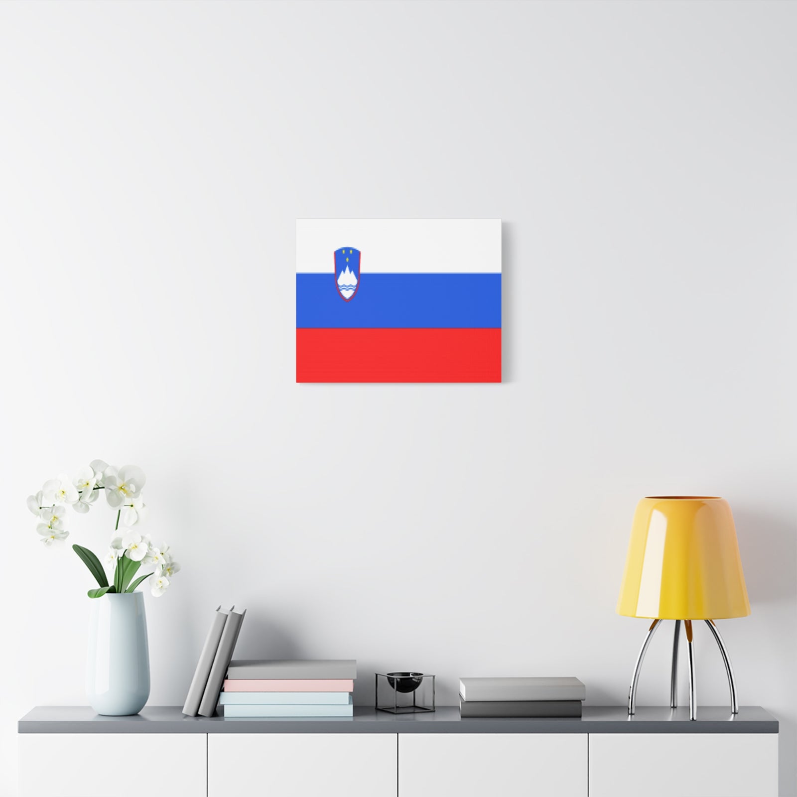Slovenia Country Flag Canvas Vibrant Wall Art Unframed Home Decor-Express Your Love Gifts
