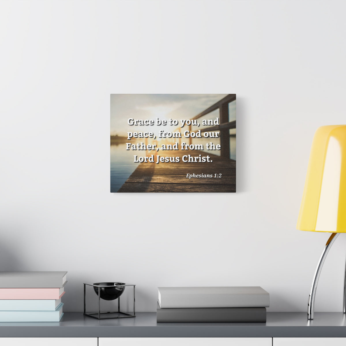 Scripture Walls Grace & Peace Ephesians 1:2 Bible Verse Canvas Christian Wall Art Ready to Hang-Express Your Love Gifts