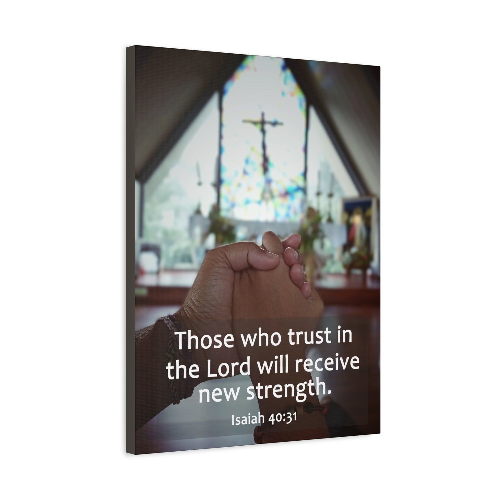 Scripture Walls Trust In The Lord Isaiah 40:31 Bible Verse Canvas Christian Wall Art Ready to Hang-Express Your Love Gifts