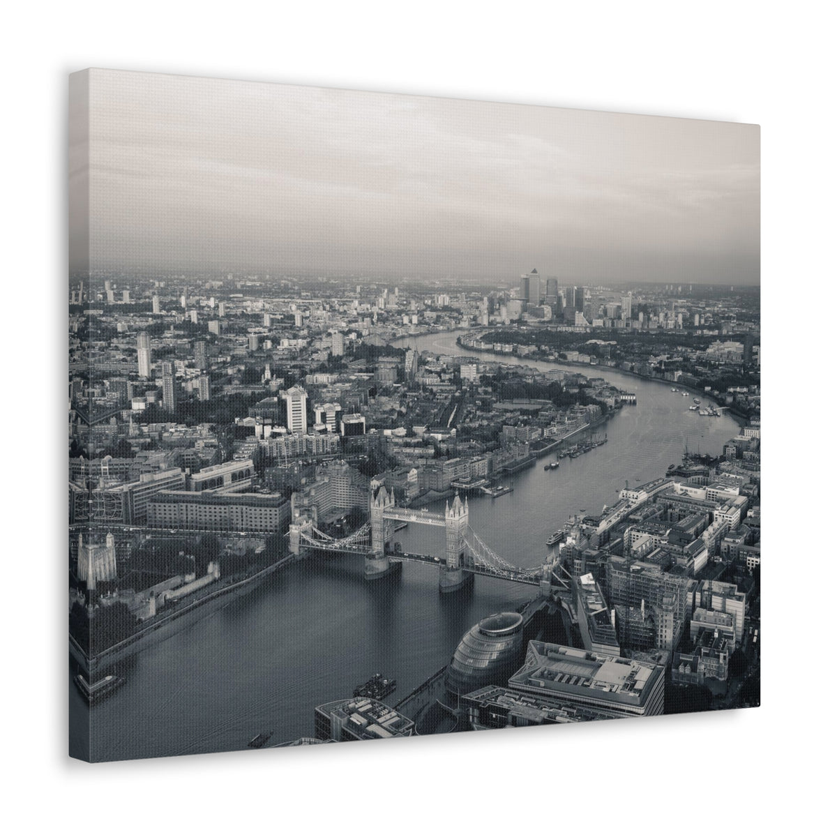 London Black And White Skyline Canvas Artwork High-Quality Breathtaking Stunning Cityscape for Home Decor Ready to Hang-Express Your Love Gifts