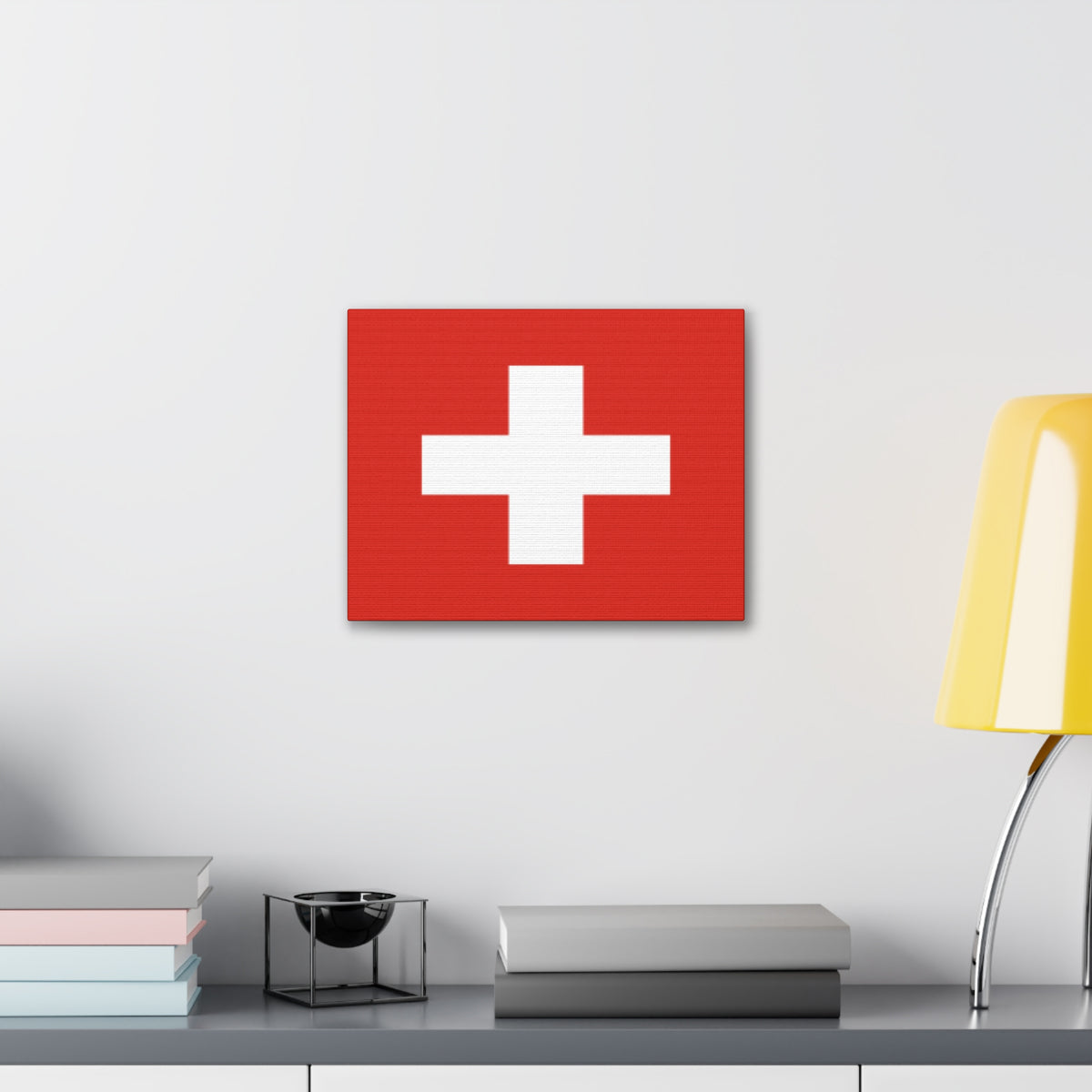 Switzerland Country Flag Canvas Vibrant Wall Art Unframed Home Decor-Express Your Love Gifts
