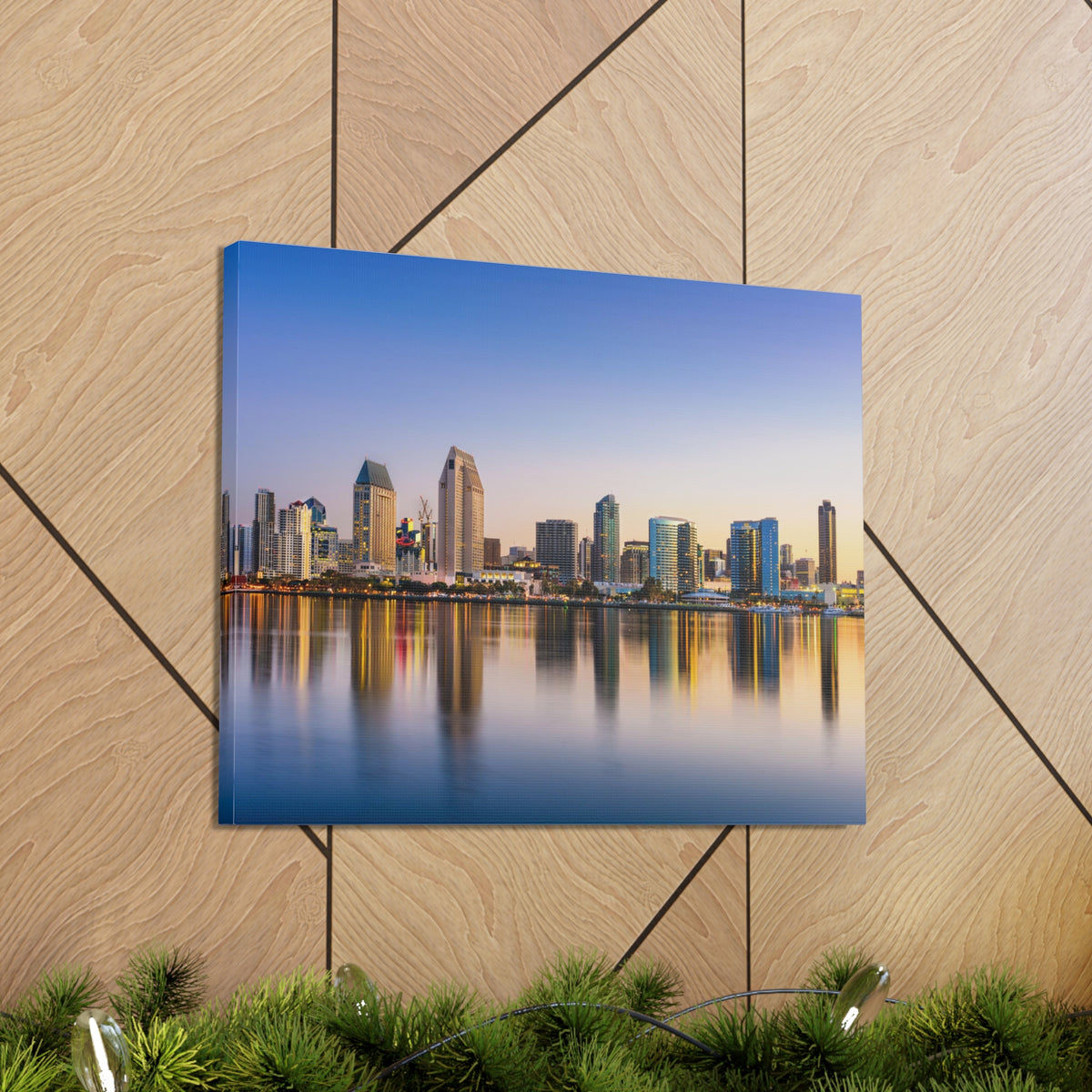 San Diego Daytime Skyline Canvas Artwork High-Quality Breathtaking Stunning Cityscape for Home Decor Ready to Hang-Express Your Love Gifts