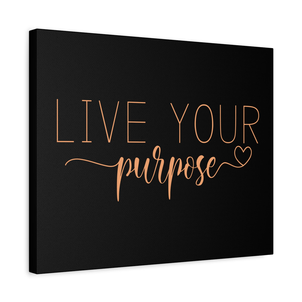 Scripture Canvas Live Your Purpose Psalm 57:2 Christian Wall Art Bible Verse Print Ready to Hang-Express Your Love Gifts