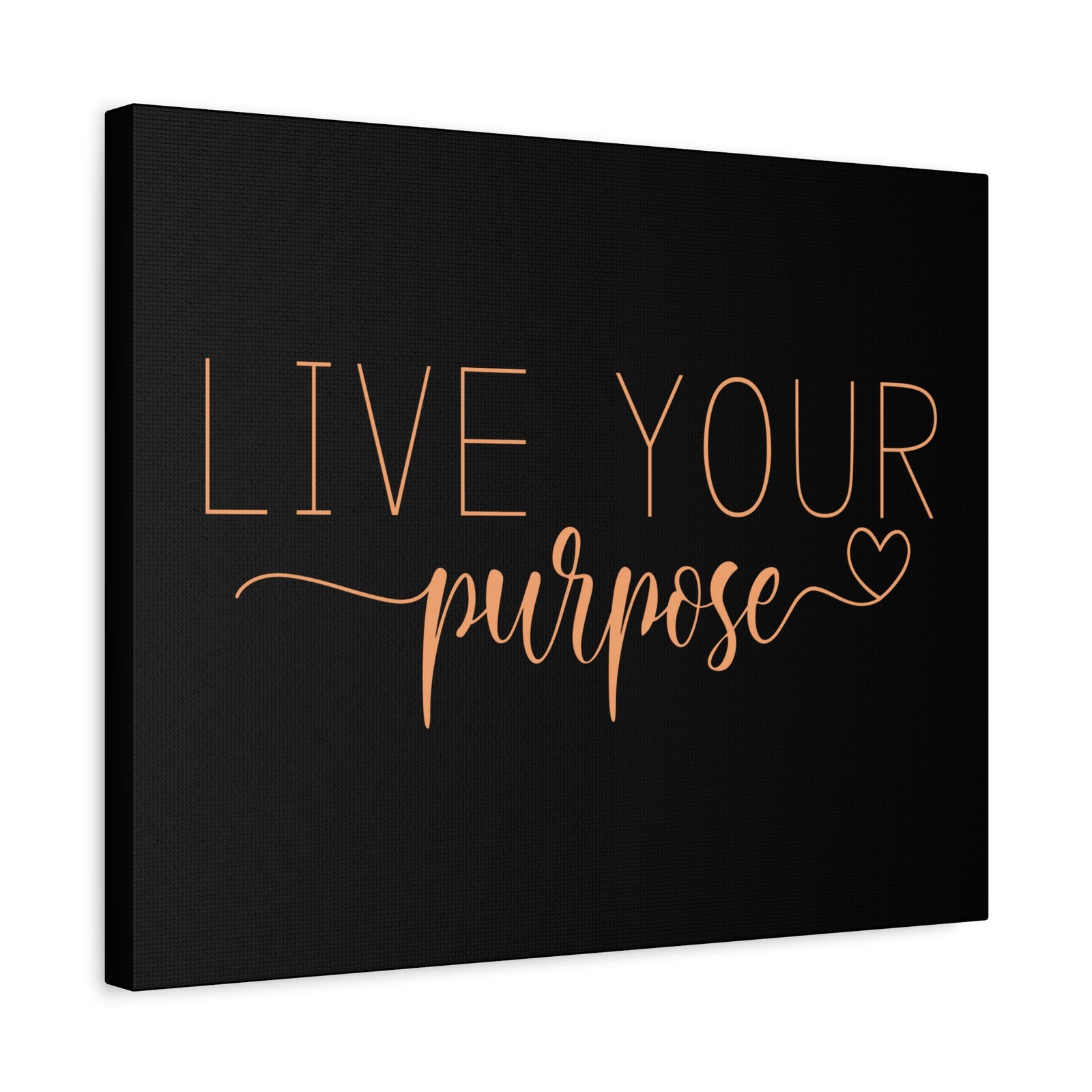 Scripture Canvas Live Your Purpose Psalm 57:2 Christian Wall Art Bible Verse Print Ready to Hang-Express Your Love Gifts