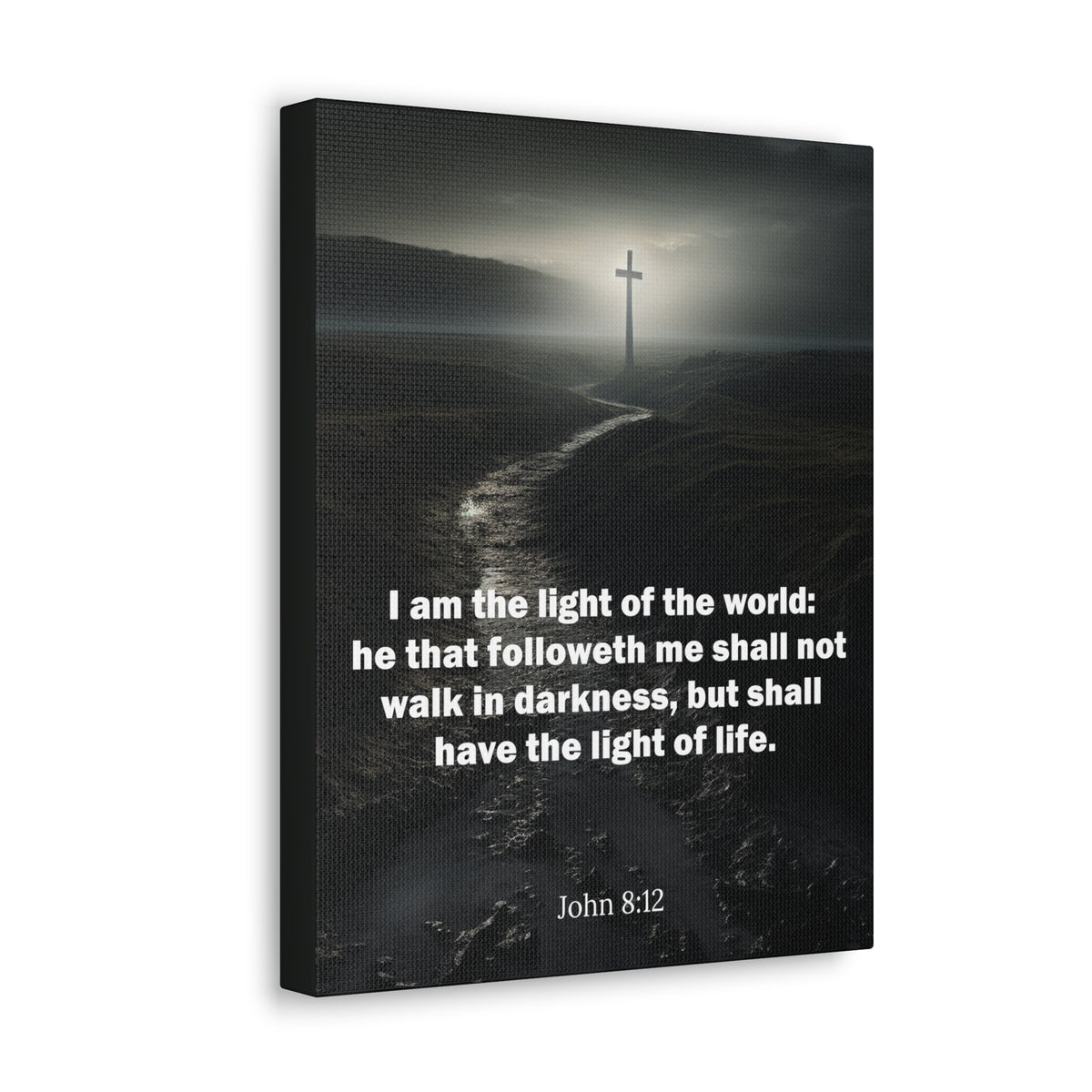 Scripture Walls I Am the Light of the World John 8:12 Christian Wall Art Print Ready to Hang Unframed-Express Your Love Gifts