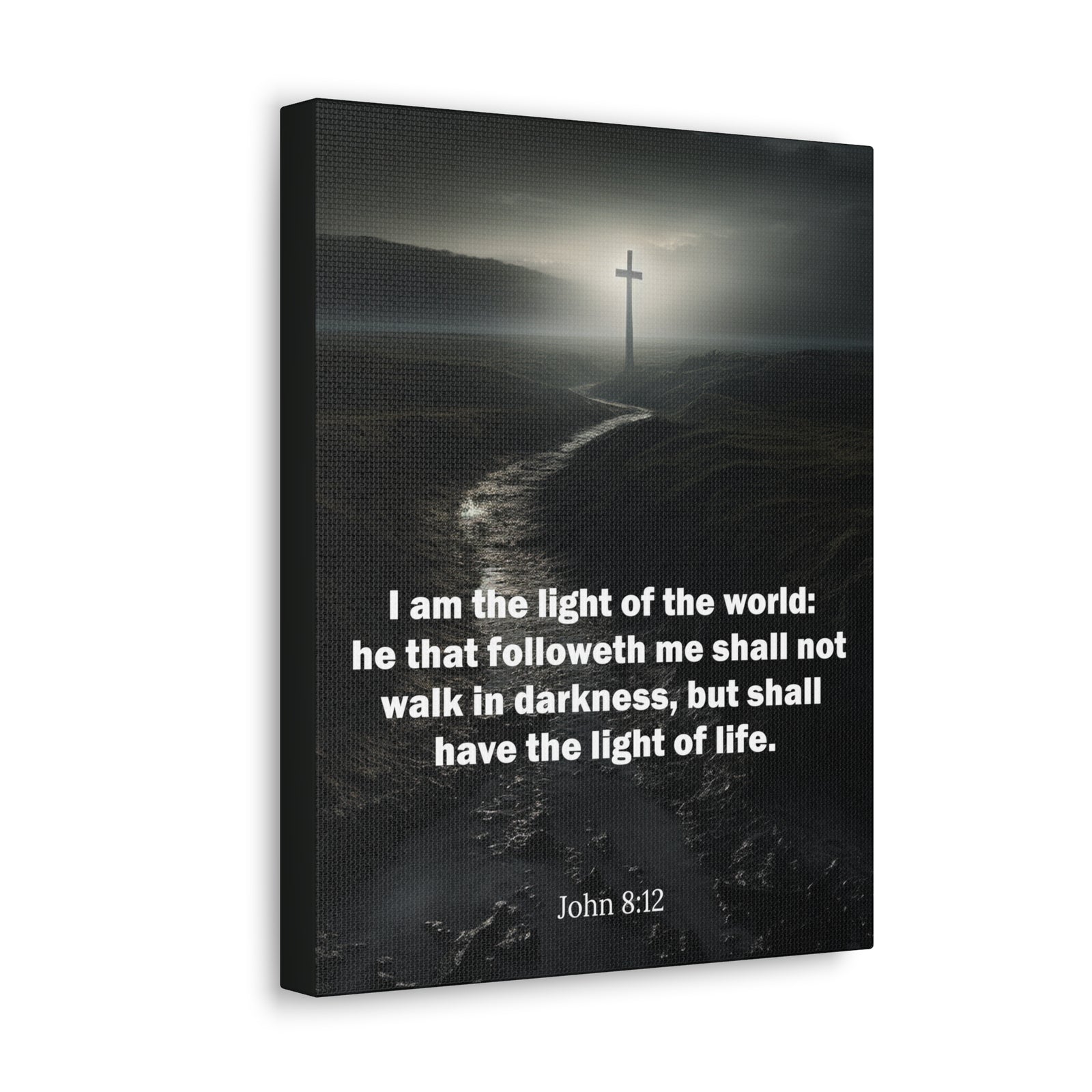 Scripture Walls I Am the Light of the World John 8:12 Christian Wall Art Print Ready to Hang Unframed-Express Your Love Gifts