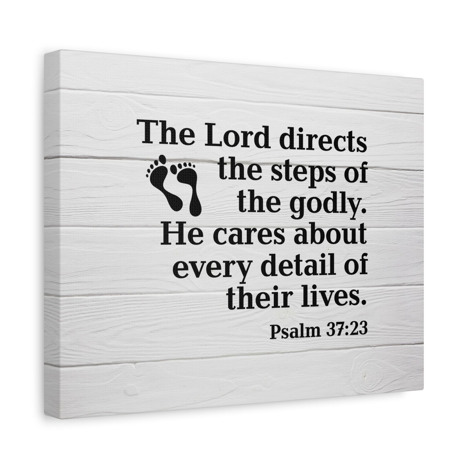 Bible Verse Canvas Lord Directs the Steps Psalm 37:23 Wall Art Christian Home Decor-Express Your Love Gifts