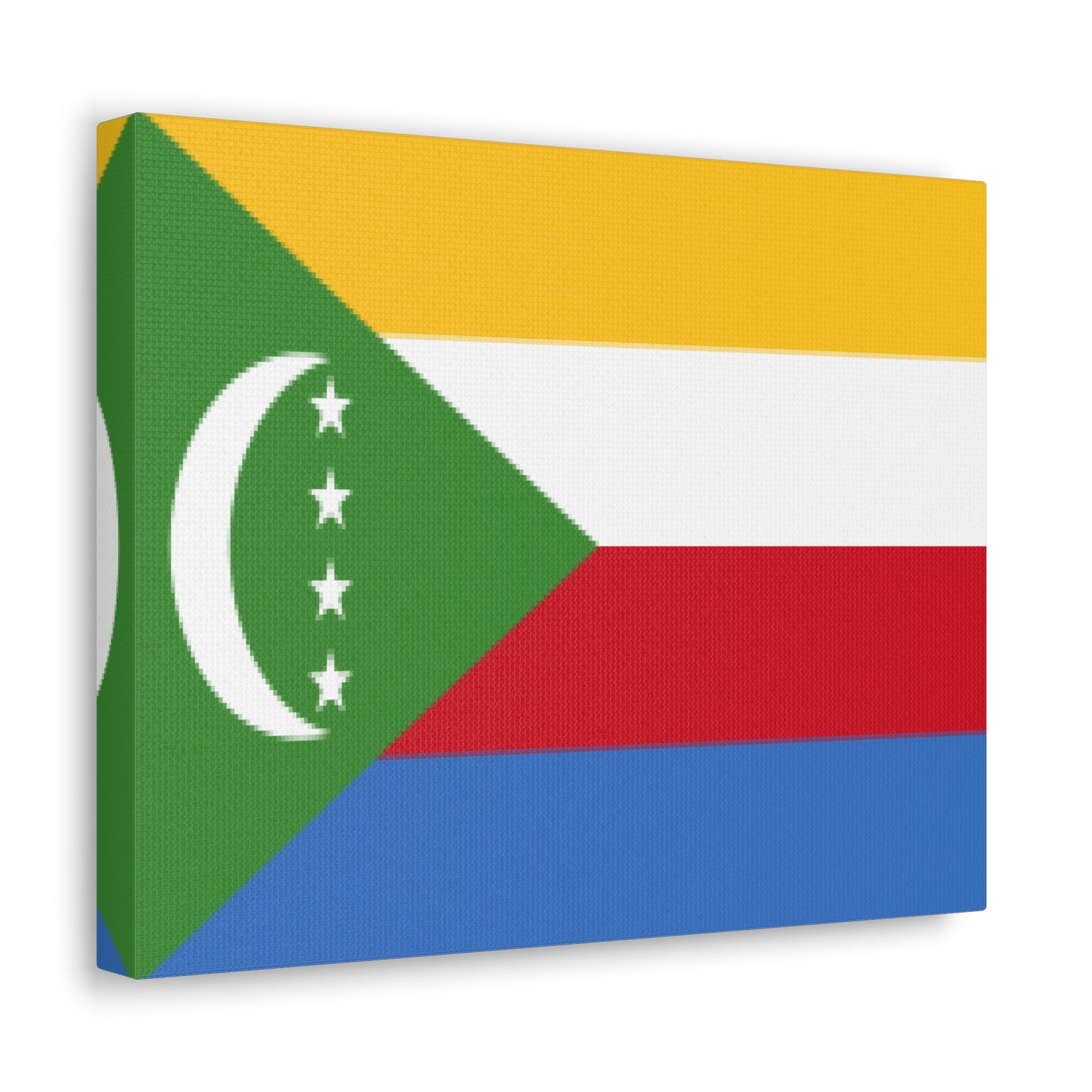 Comoros Country Flag Canvas Vibrant Wall Art Unframed Home Decor-Express Your Love Gifts