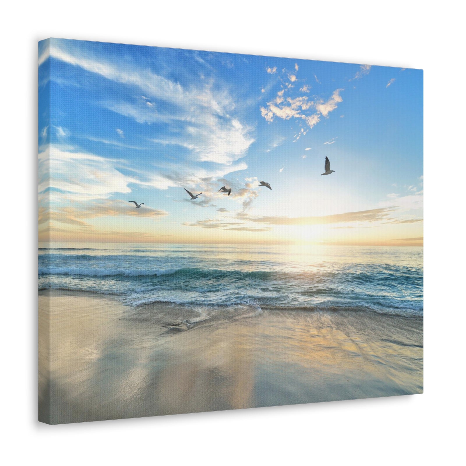 Ocean Flying Birds Ocean Canvas Wall Art for Home Decor Ready-to-Hang-Express Your Love Gifts