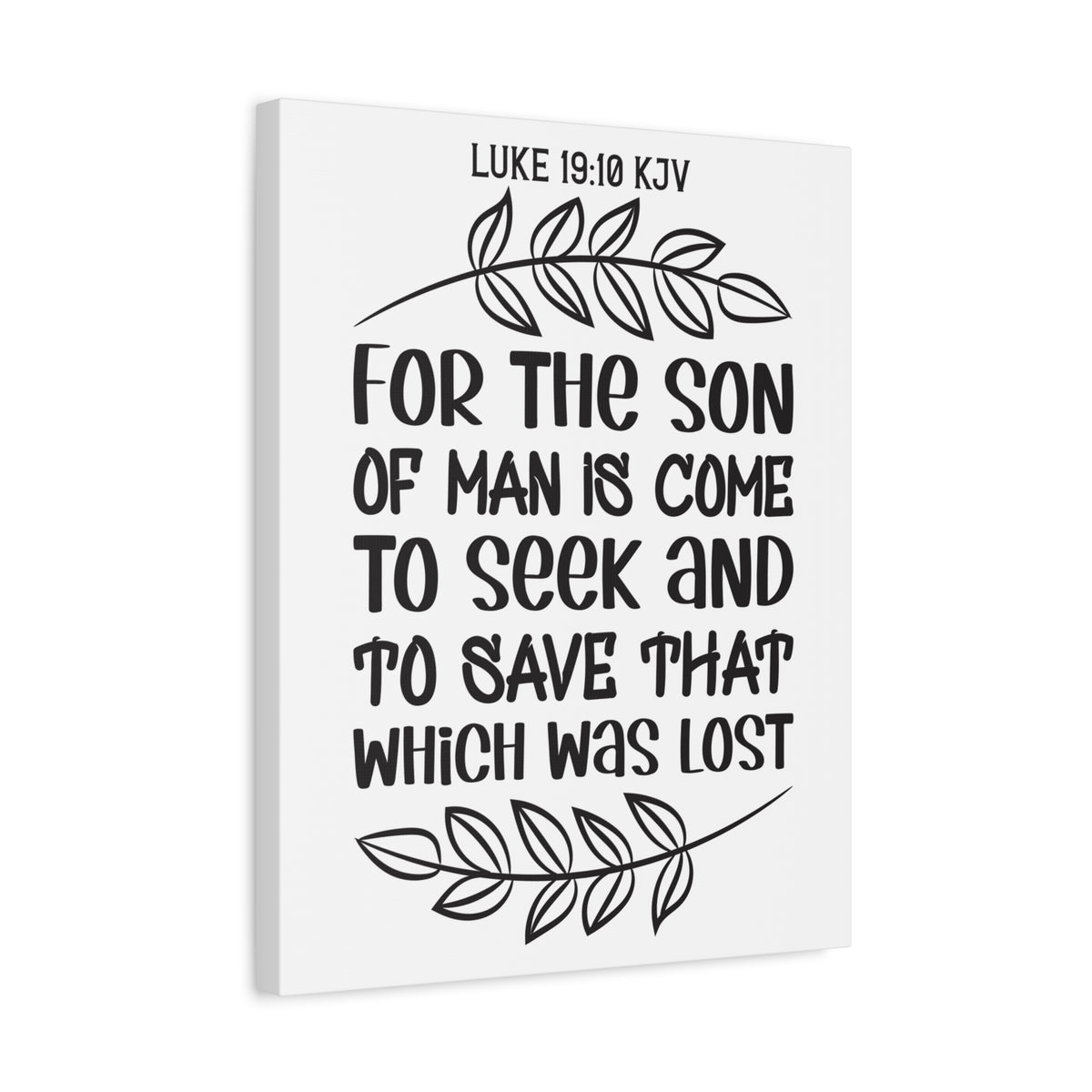 Scripture Walls For The Son Of Man Is Come Luke 19:10 Bible Verse Canvas Christian Wall Art Ready To Hang