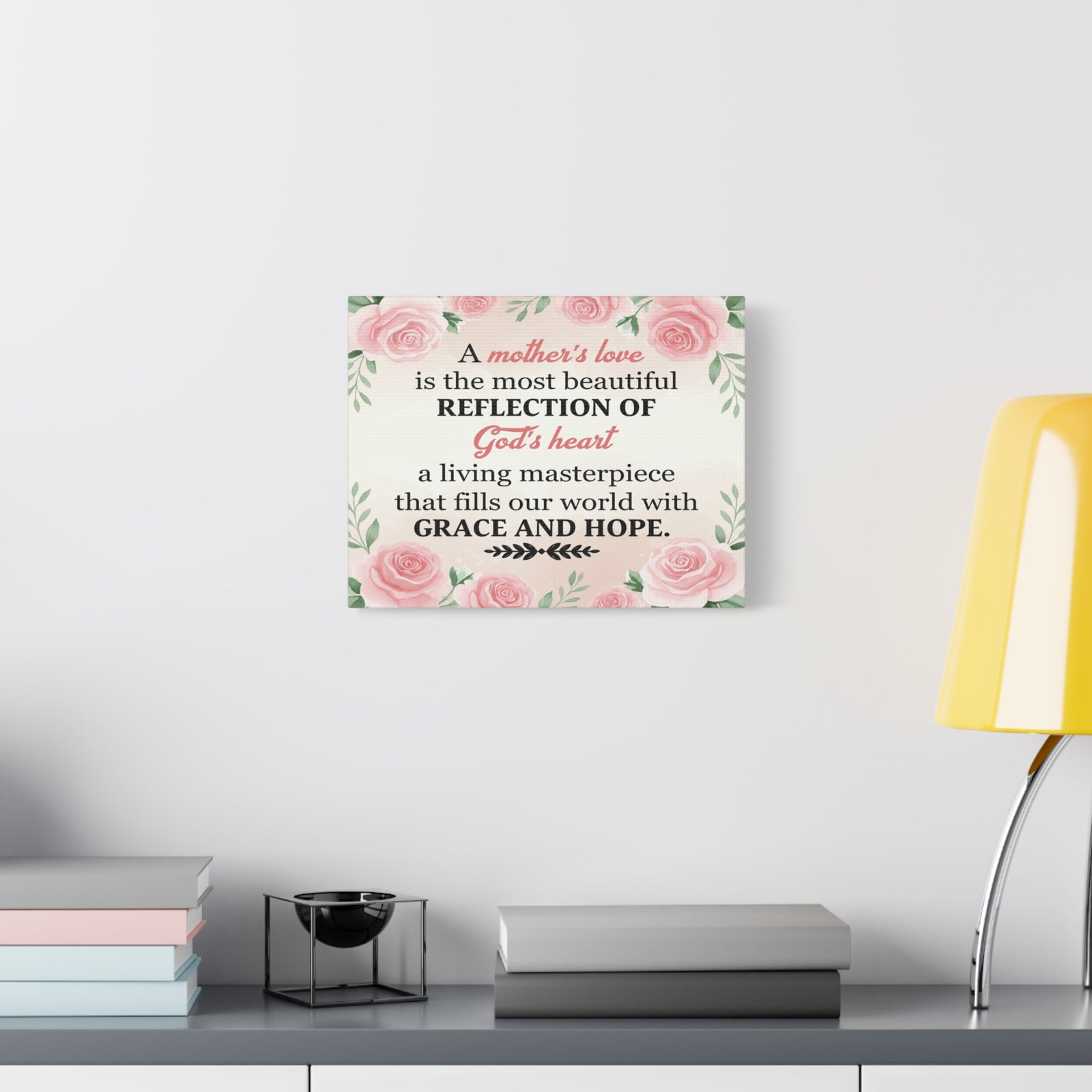 Inspirational Canvas Grace and Hope Wall Decor for Home Office Gym Inspiring Success Quote Print Ready to Hang Unframed-Express Your Love Gifts