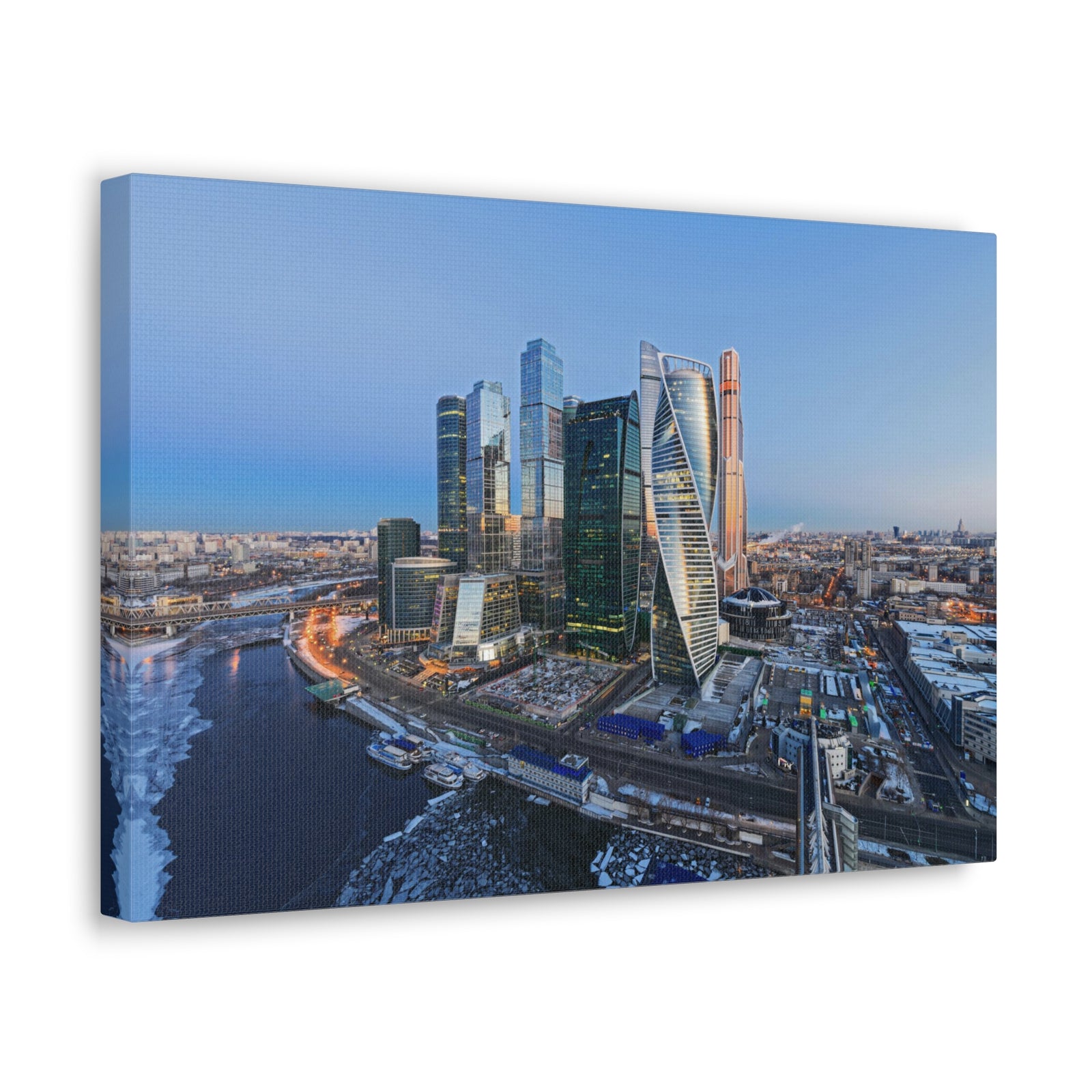 Moscow Daytime Skyline Canvas Artwork High-Quality Breathtaking Stunning Cityscape for Home Decor Ready to Hang-Express Your Love Gifts