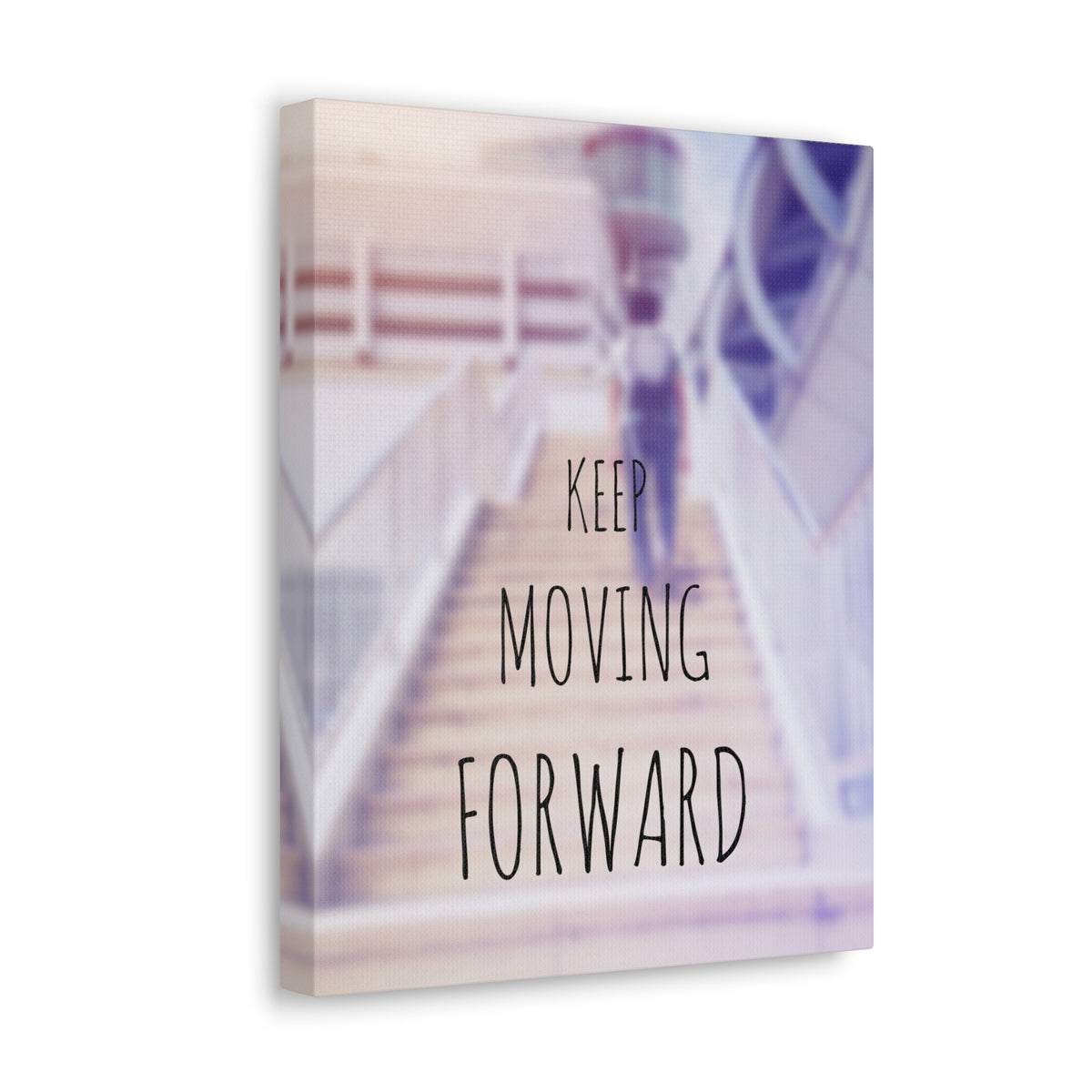 Inspirational Quote Canvas Keep Moving Forward Motivational Print Ready to Hang Artwork-Express Your Love Gifts