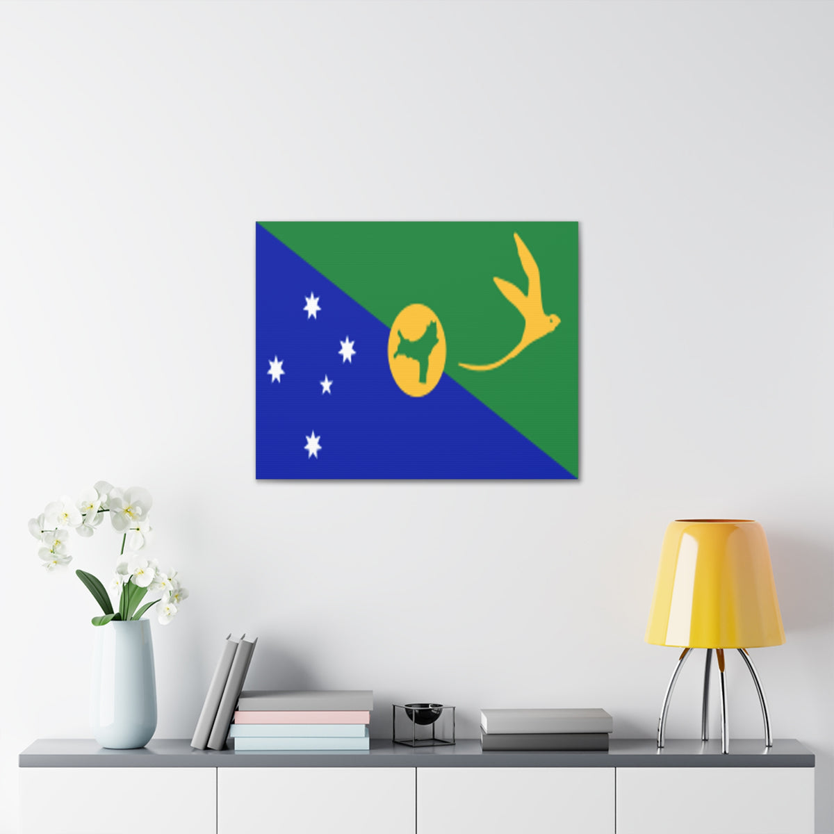 Christmas Island Country Flag Canvas Vibrant Wall Art Unframed Home Decor-Express Your Love Gifts