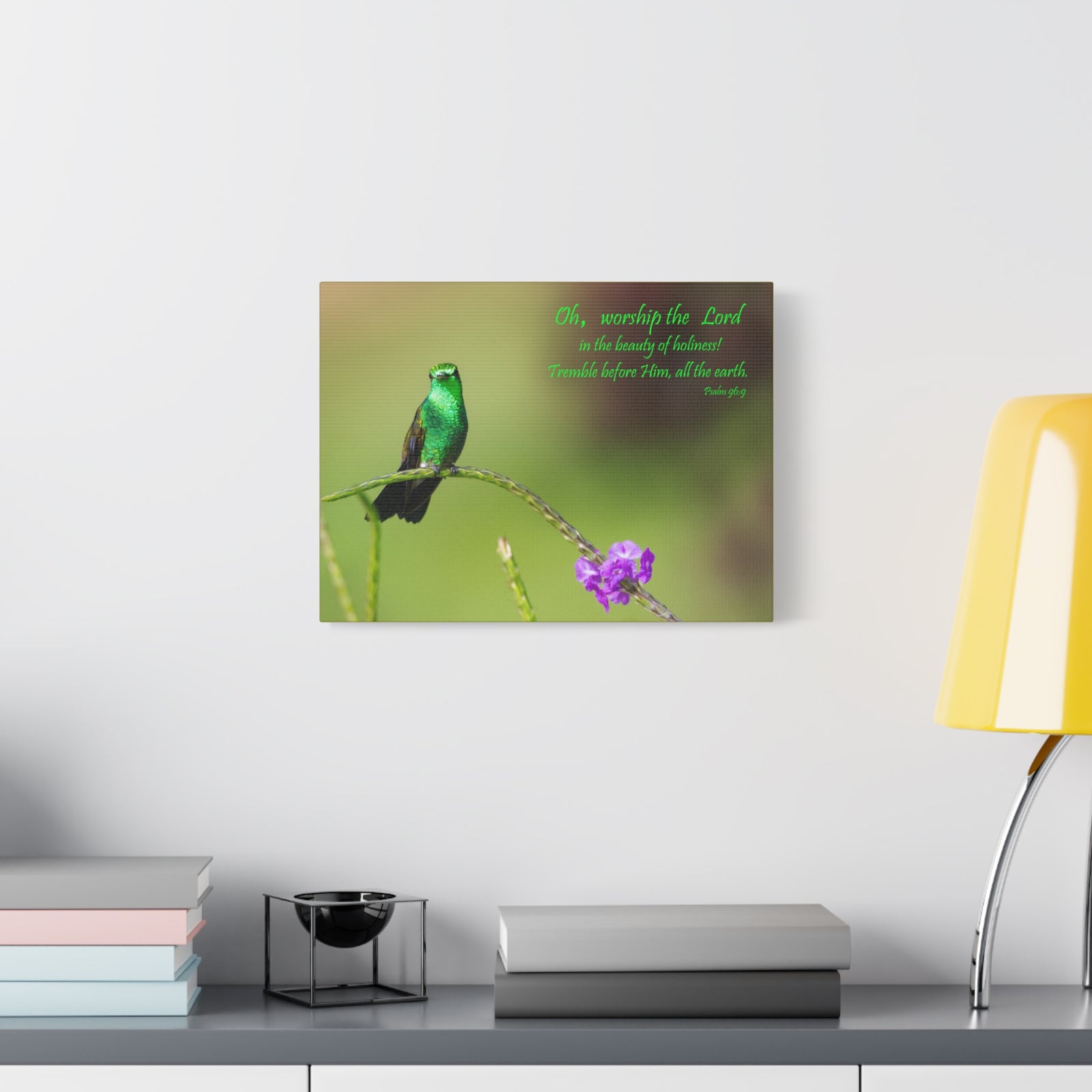 Scripture Walls Worship The Lord Psalm 96:9 Bible Verse Canvas Christian Wall Art Ready to Hang-Express Your Love Gifts