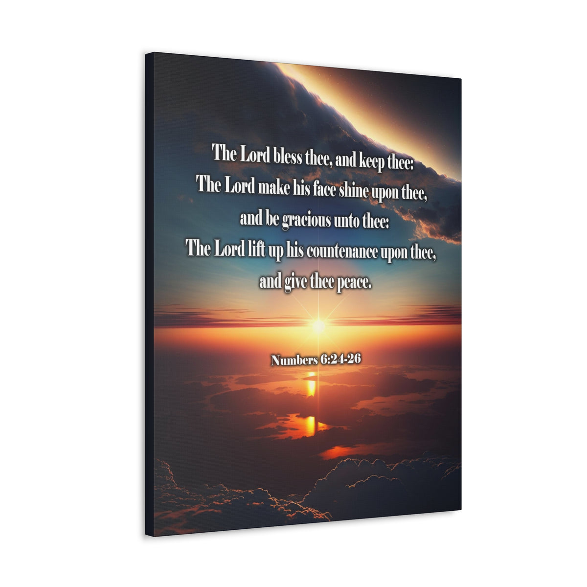 Scripture Walls Lord Bless Numbers 6:24-26 Christian Wall Art Print Ready to Hang Unframed-Express Your Love Gifts