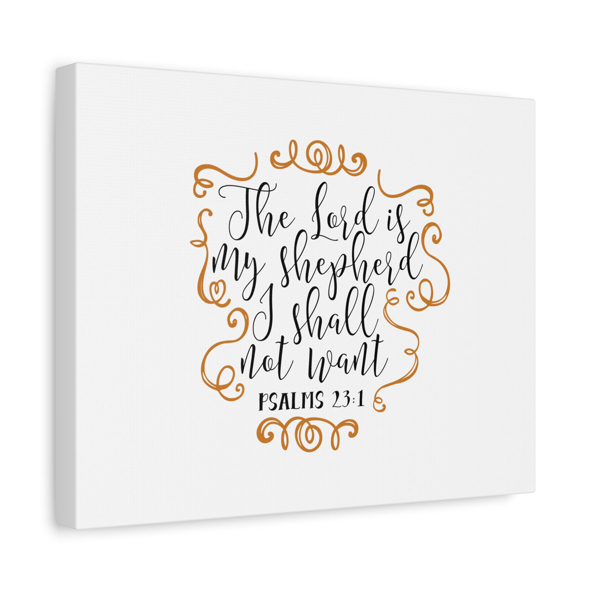 Scripture Canvas My Shepherd Psalms 23:1 Christian Wall Art Bible Verse Print Ready to Hang-Express Your Love Gifts