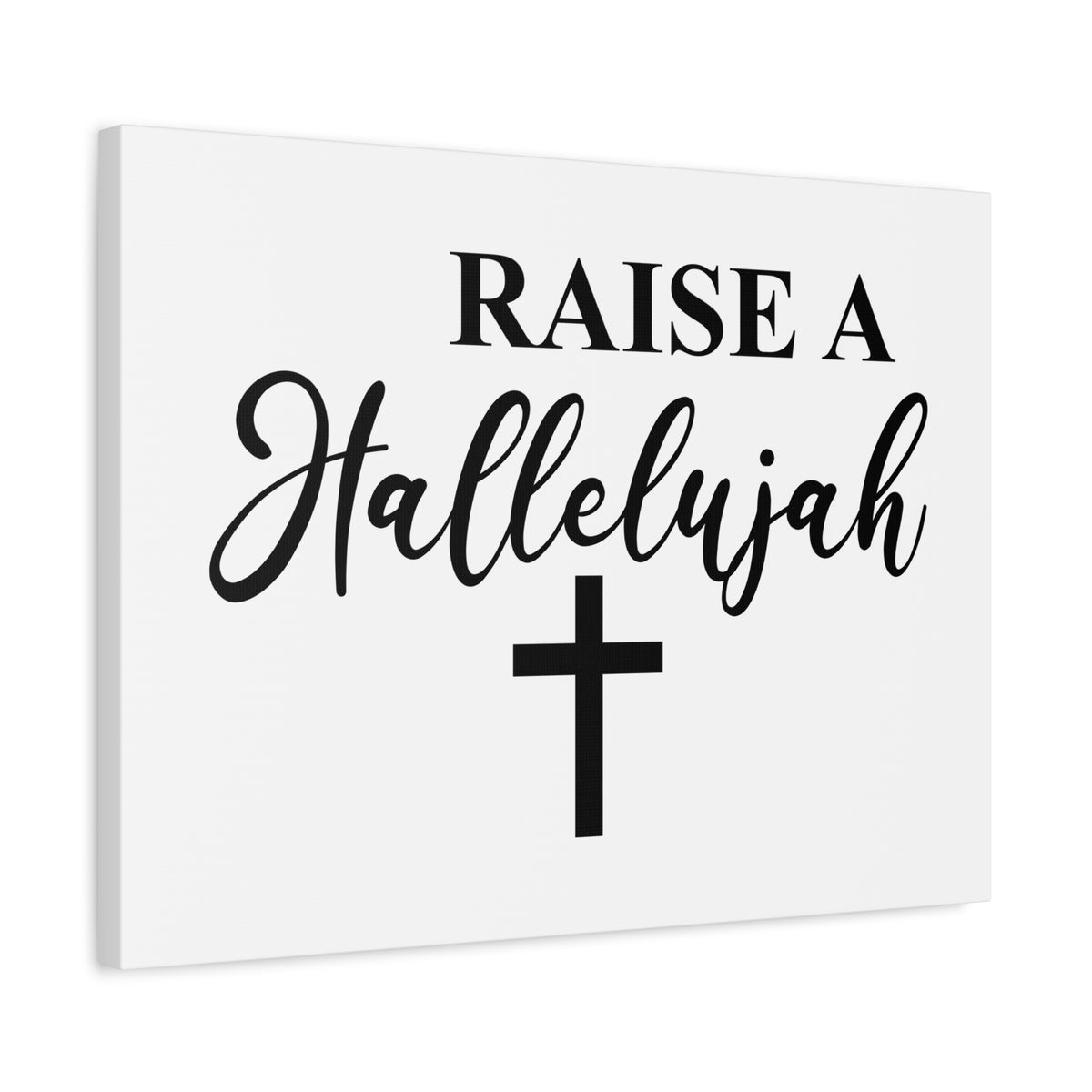 Scripture Canvas Raise A Hallelujah Psalm 146:1 Christian Wall Art Bible Verse Print Ready to Hang-Express Your Love Gifts