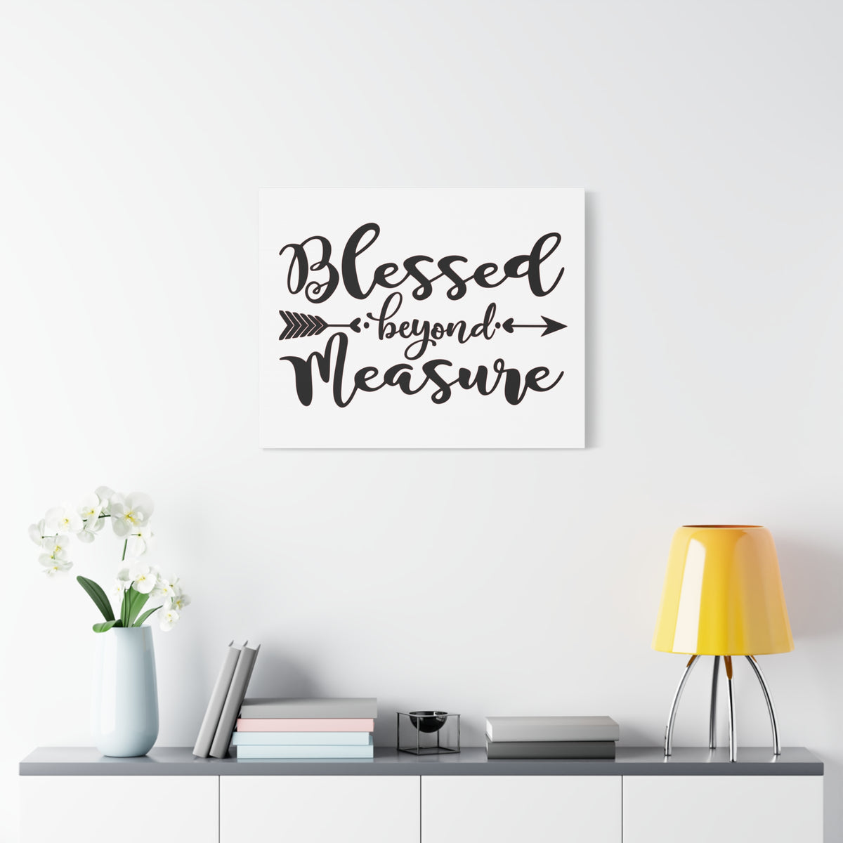 Scripture Canvas Blessed Beyond Measure Psalm 31:19 Christian Wall Art Print Ready to Hang-Express Your Love Gifts