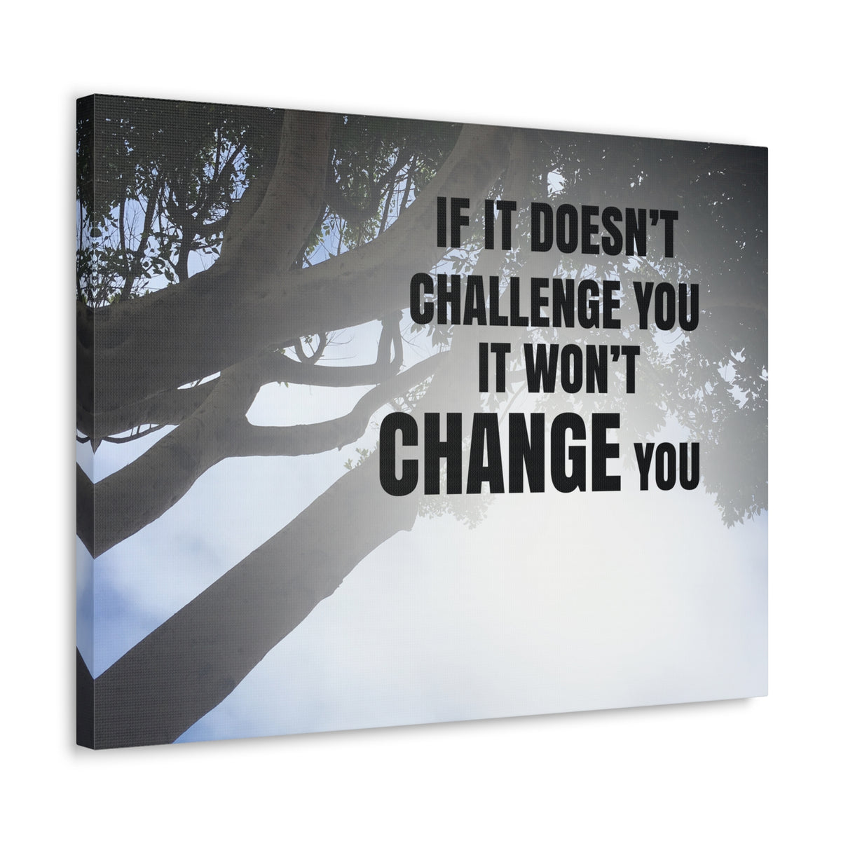 Inspirational Quote Canvas It Won't Change You Wall Art Motivational Motto Inspiring Prints Artwork Decor Ready to Hang-Express Your Love Gifts
