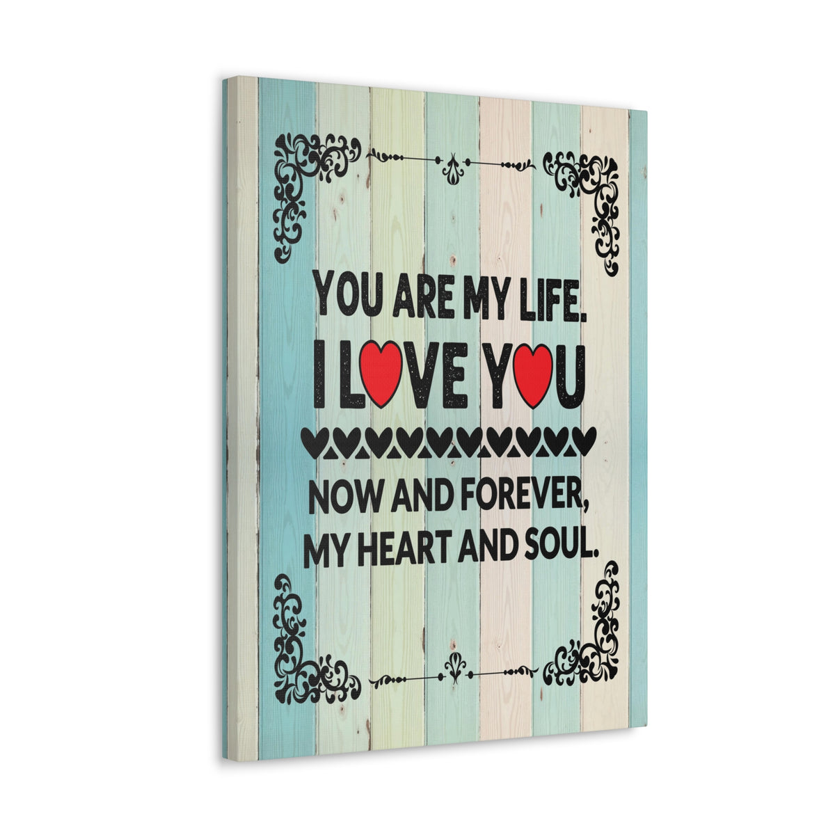To My Wife You Are My Life Canvas Wall Art – Heartfelt Romantic Gift for Home Decor-Express Your Love Gifts