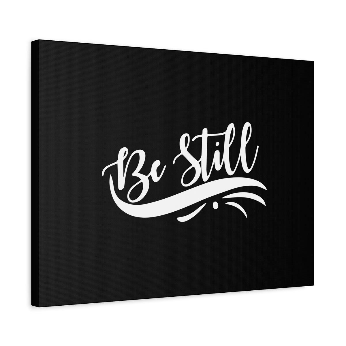 Scripture Canvas Be Still Swoosh Psalm 46:10 Christian Wall Art Bible Verse Print Ready to Hang-Express Your Love Gifts