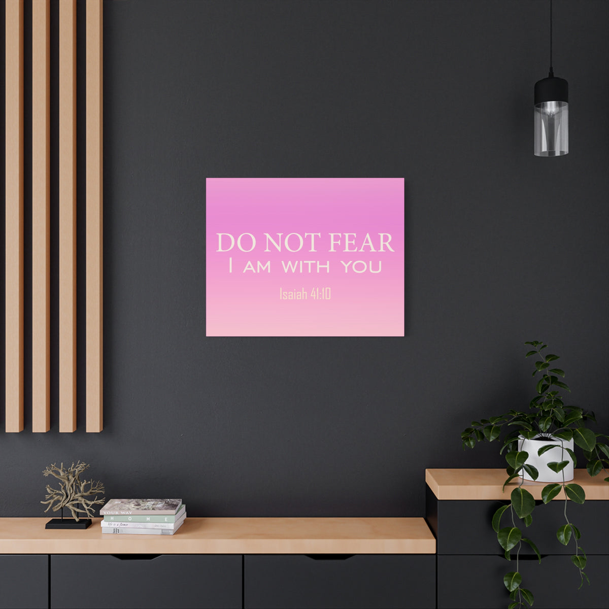 Scripture Canvas I Am With You Isaiah 41:10 Christian Wall Art Bible Verse Print Ready to Hang-Express Your Love Gifts