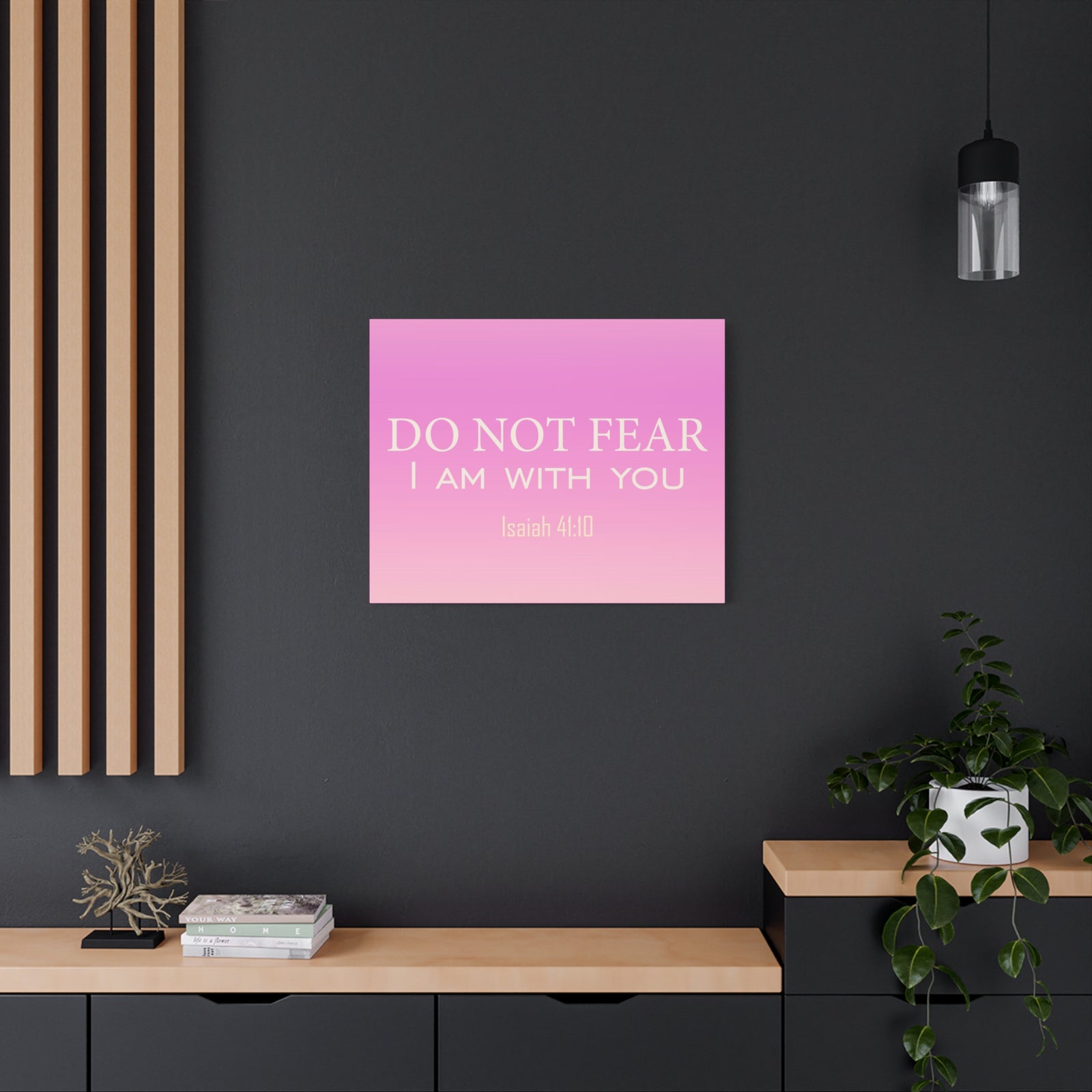 Scripture Canvas I Am With You Isaiah 41:10 Christian Wall Art Bible Verse Print Ready to Hang-Express Your Love Gifts