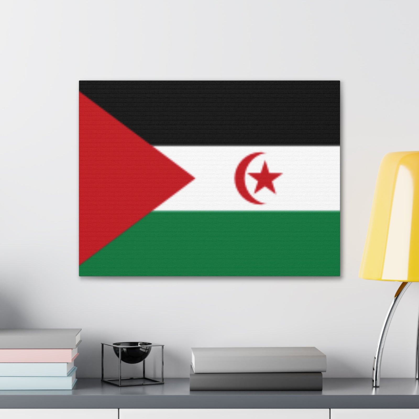 Western Sahara Country Flag Canvas Vibrant Wall Art Unframed Home Decor-Express Your Love Gifts