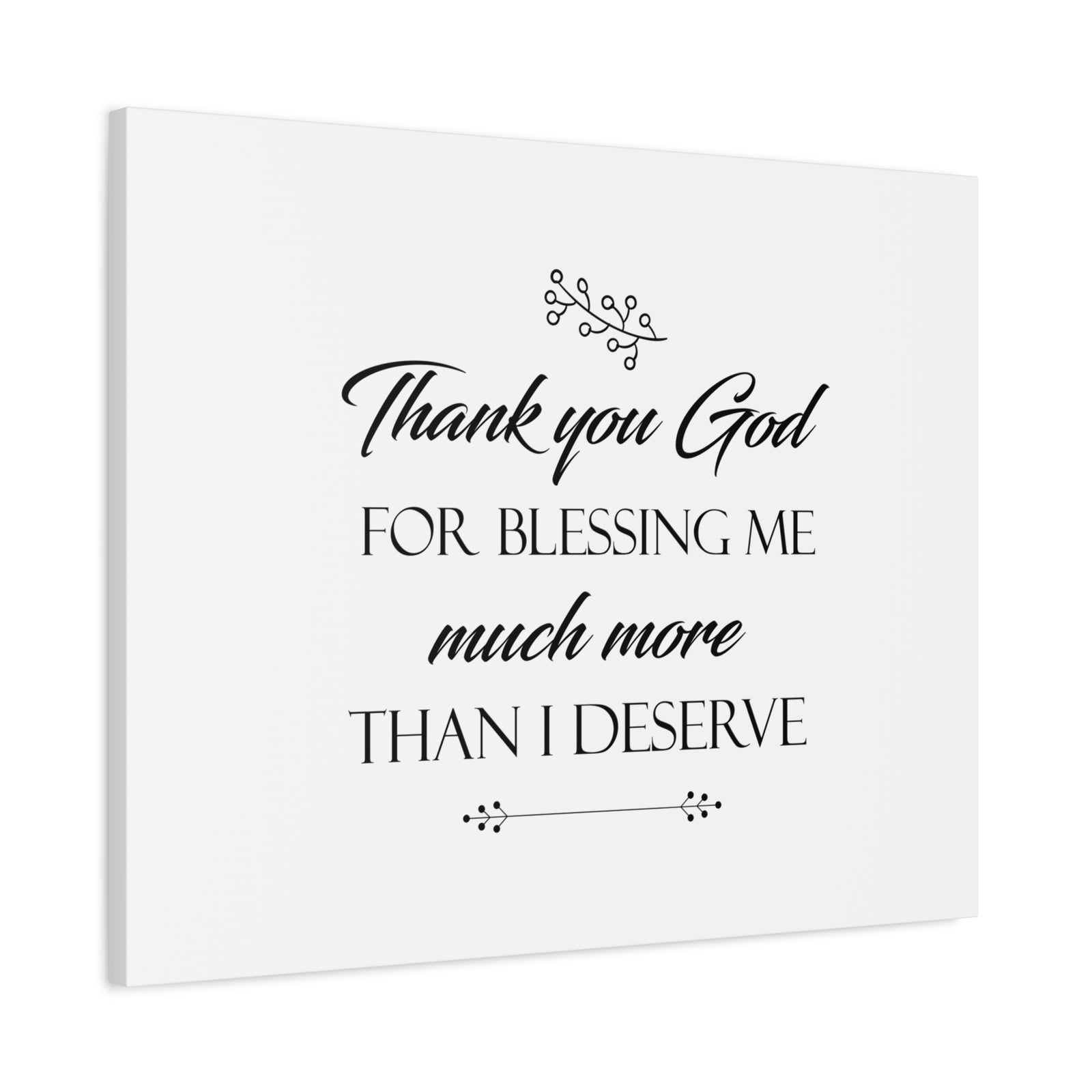 Scripture Canvas Thank You God For Blessing Me 2 Corinthians 9:8 Christian Wall Art Bible Verse Print Ready to Hang-Express Your Love Gifts