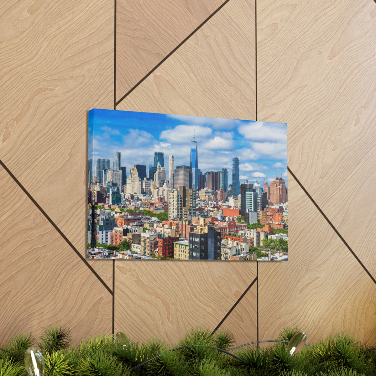 New York Daytime Skyline Canvas Artwork High-Quality Breathtaking Stunning Cityscape for Home Decor Ready to Hang-Express Your Love Gifts