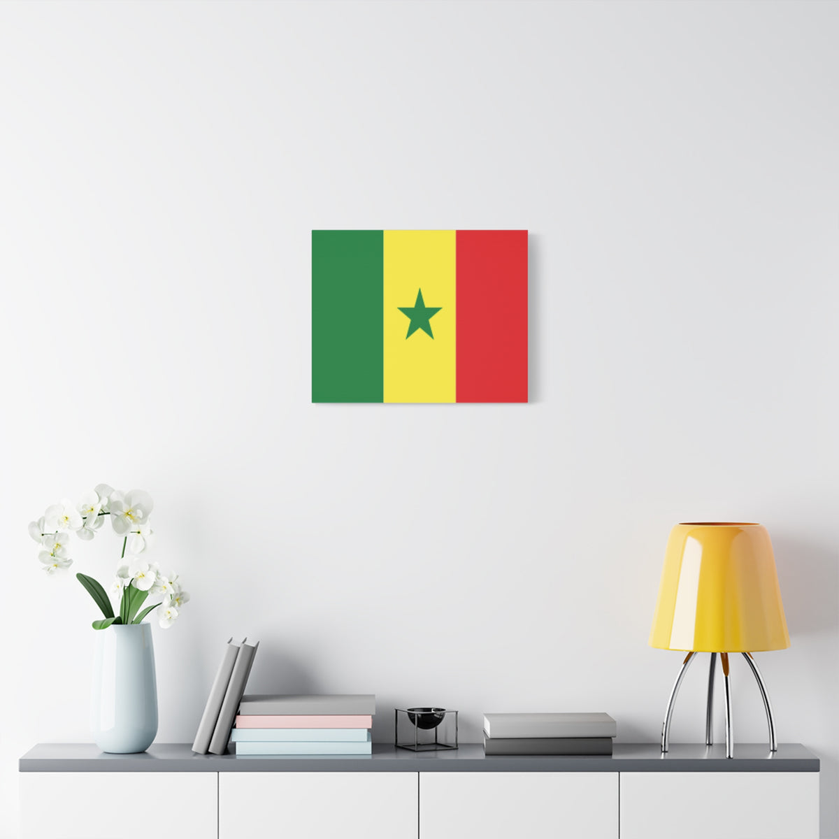 Senegal Country Flag Canvas Vibrant Wall Art Unframed Home Decor-Express Your Love Gifts