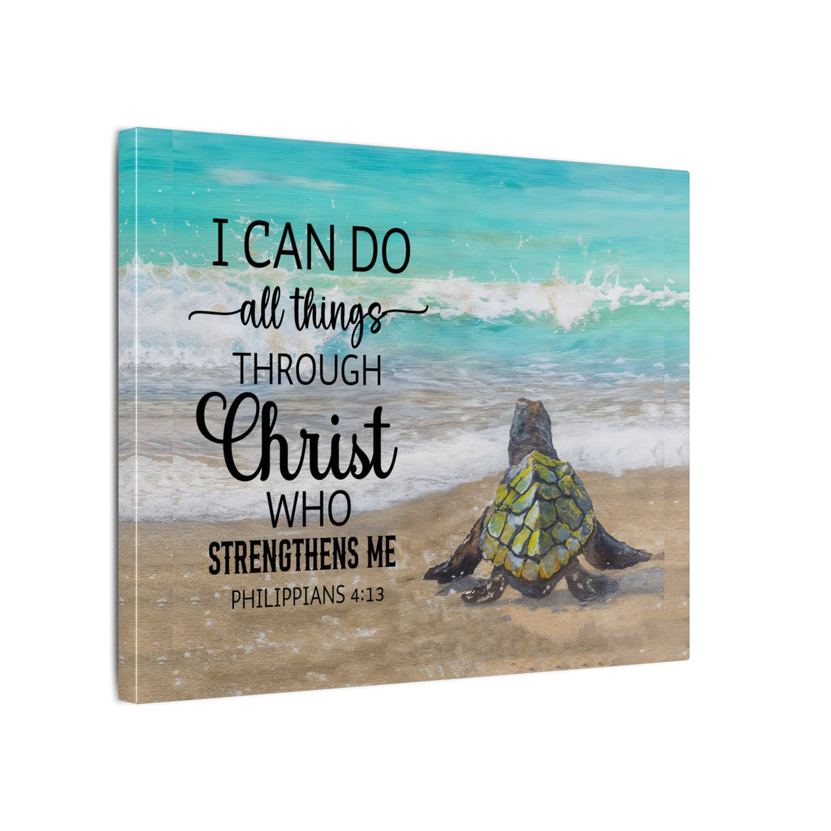 Scripture Walls Christ Strengthens Me Philippians 4:13 Christian Wall Art Print Ready to Hang Unframed-Express Your Love Gifts