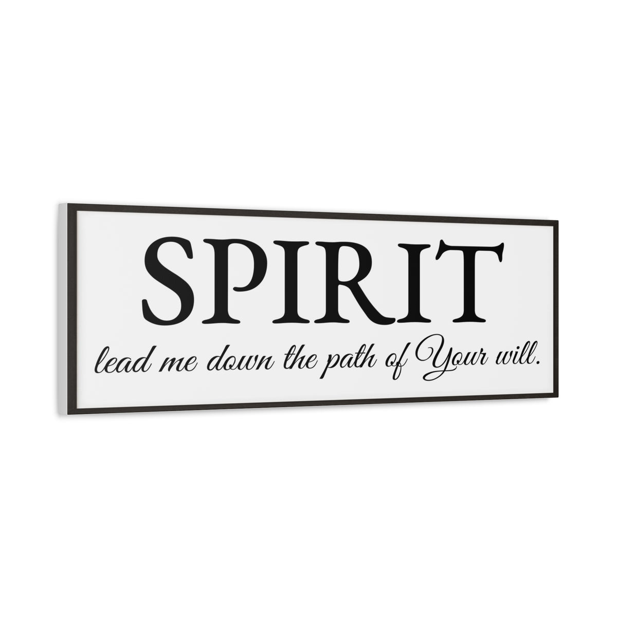 Scripture Walls Spirit Lead Me White Bible Verse Canvas Christian Wall Art Ready to Hang Unframed-Express Your Love Gifts