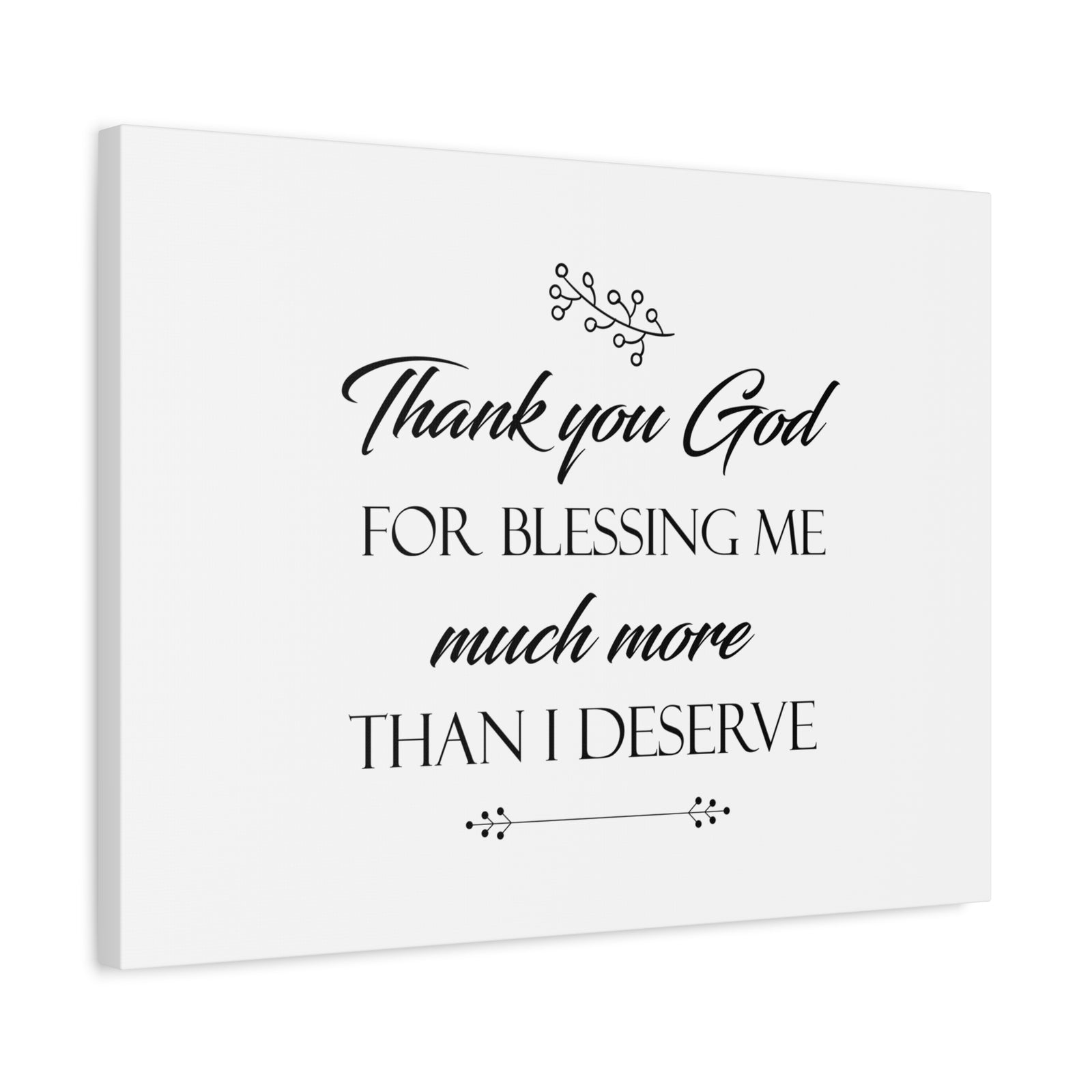 Scripture Canvas Thank You God For Blessing Me 2 Corinthians 9:8 Christian Wall Art Bible Verse Print Ready to Hang-Express Your Love Gifts