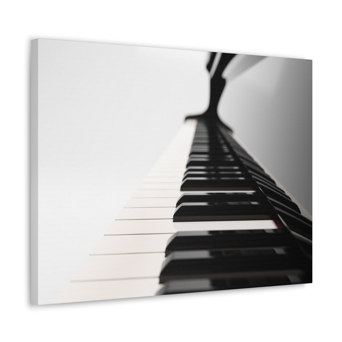 Piano Black And White Music Lover's Delight Piano Keyboard Canvas Wall Art for Home Decor Ready-to-Hang-Express Your Love Gifts