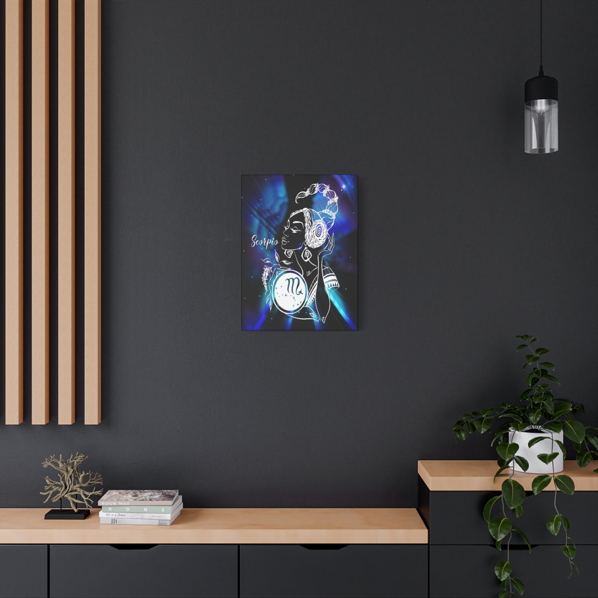 Scorpio Zodiac Horoscope Sign Constellation Canvas Print Astrology Home Décor Ready to Hang Artwork-Express Your Love Gifts