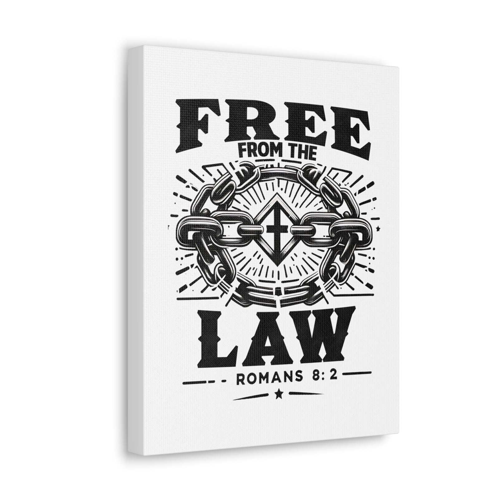 Scripture Walls Romans 8:2 Free From the Law Bible Verse Canvas Christian Wall Art Ready to Hang Unframed-Express Your Love Gifts