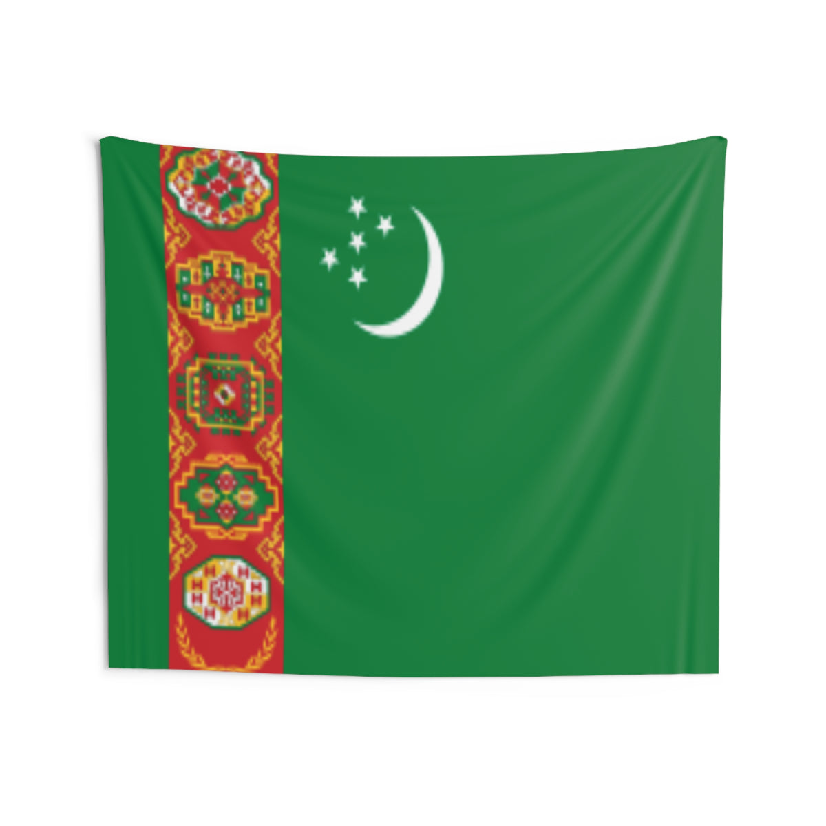 Turkmenistan Country Flag Wall Hanging Tapestry-Express Your Love Gifts