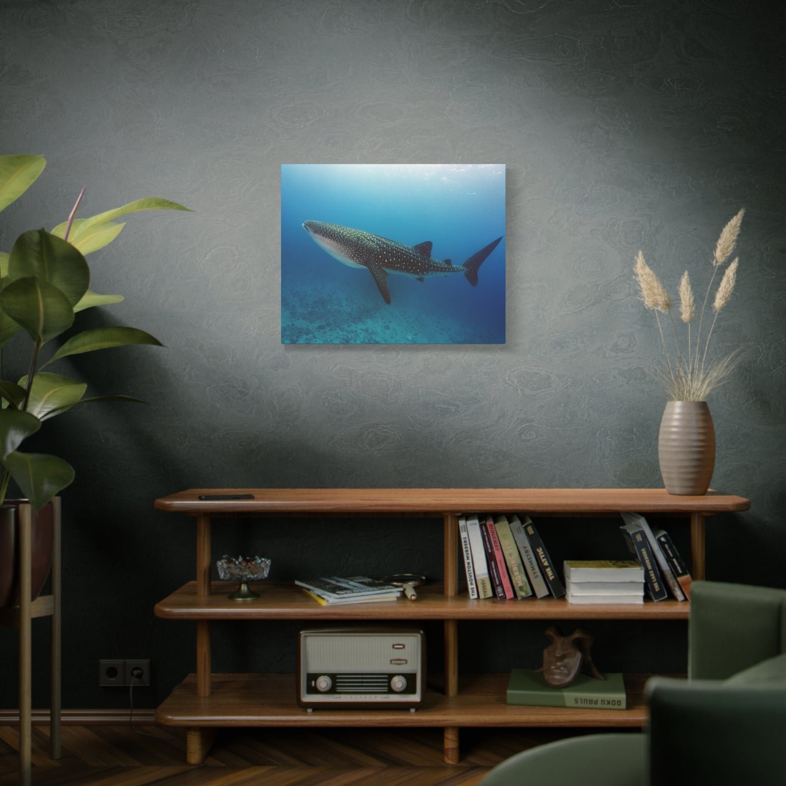 Majestic Whale Shark Art Majestic Whale Shark Print Animal Wall Art Wildlife Canvas Prints Wall Art Ready to Hang-Express Your Love Gifts
