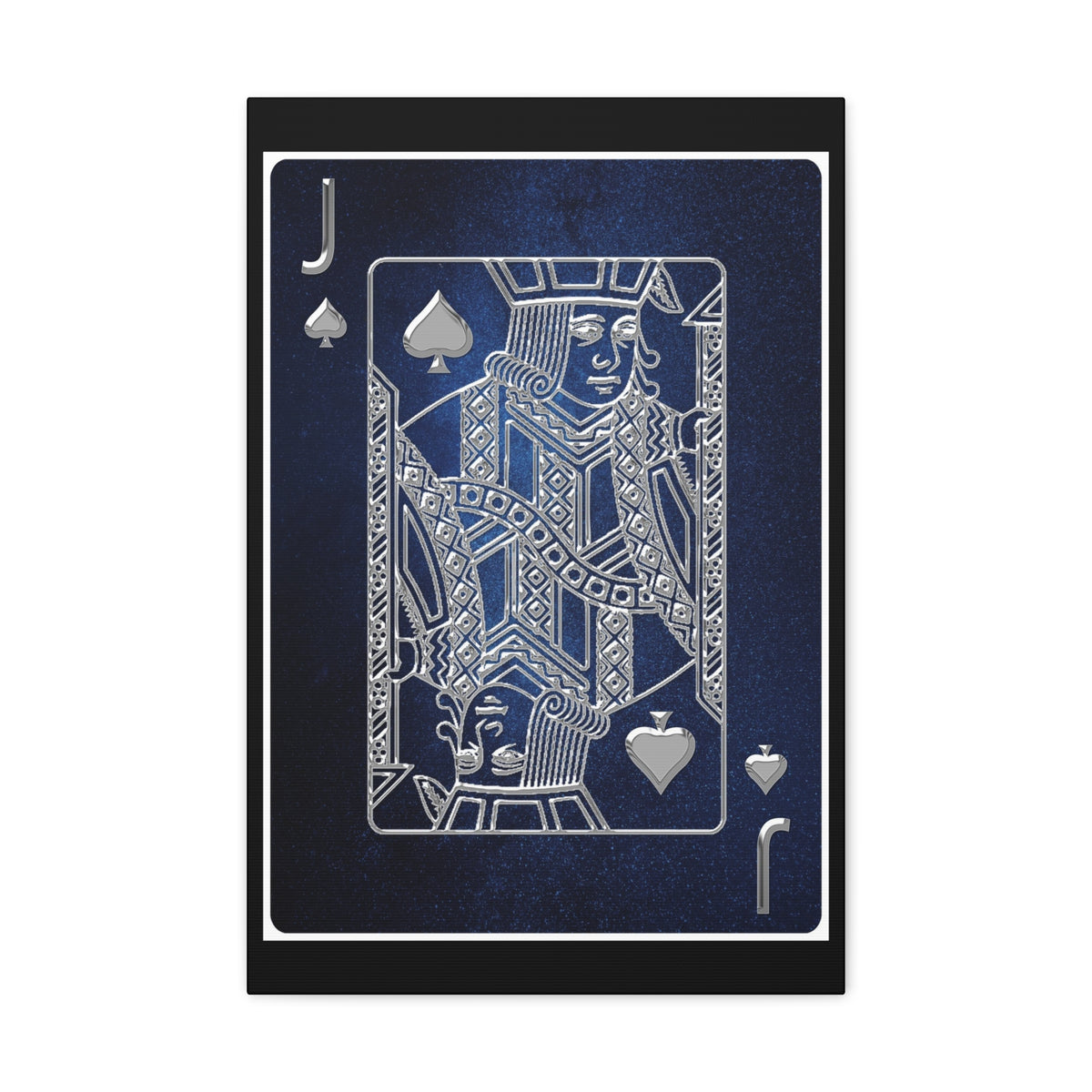 Jack Of Spades Space Background Playing Card Canvas Wall Art for Home Decor Ready-to-Hang-Express Your Love Gifts