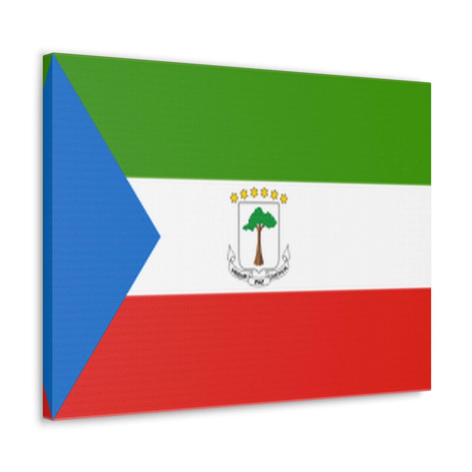 Equatorial Guinea Country Flag Canvas Vibrant Wall Art Unframed Home Decor-Express Your Love Gifts