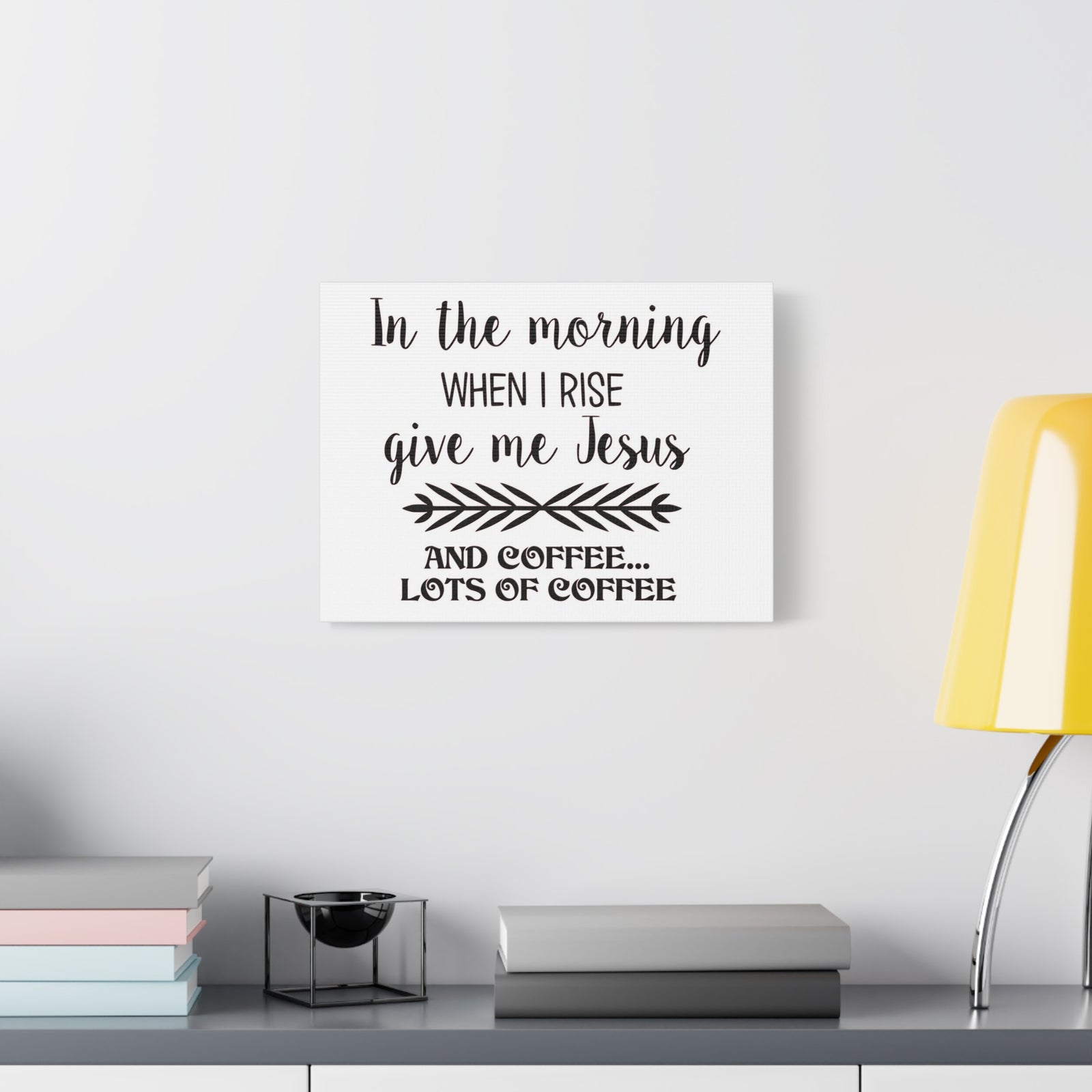 Scripture Canvas In The Morning When I Rise Psalm 59:6 Christian Wall Art Print Ready to Hang-Express Your Love Gifts