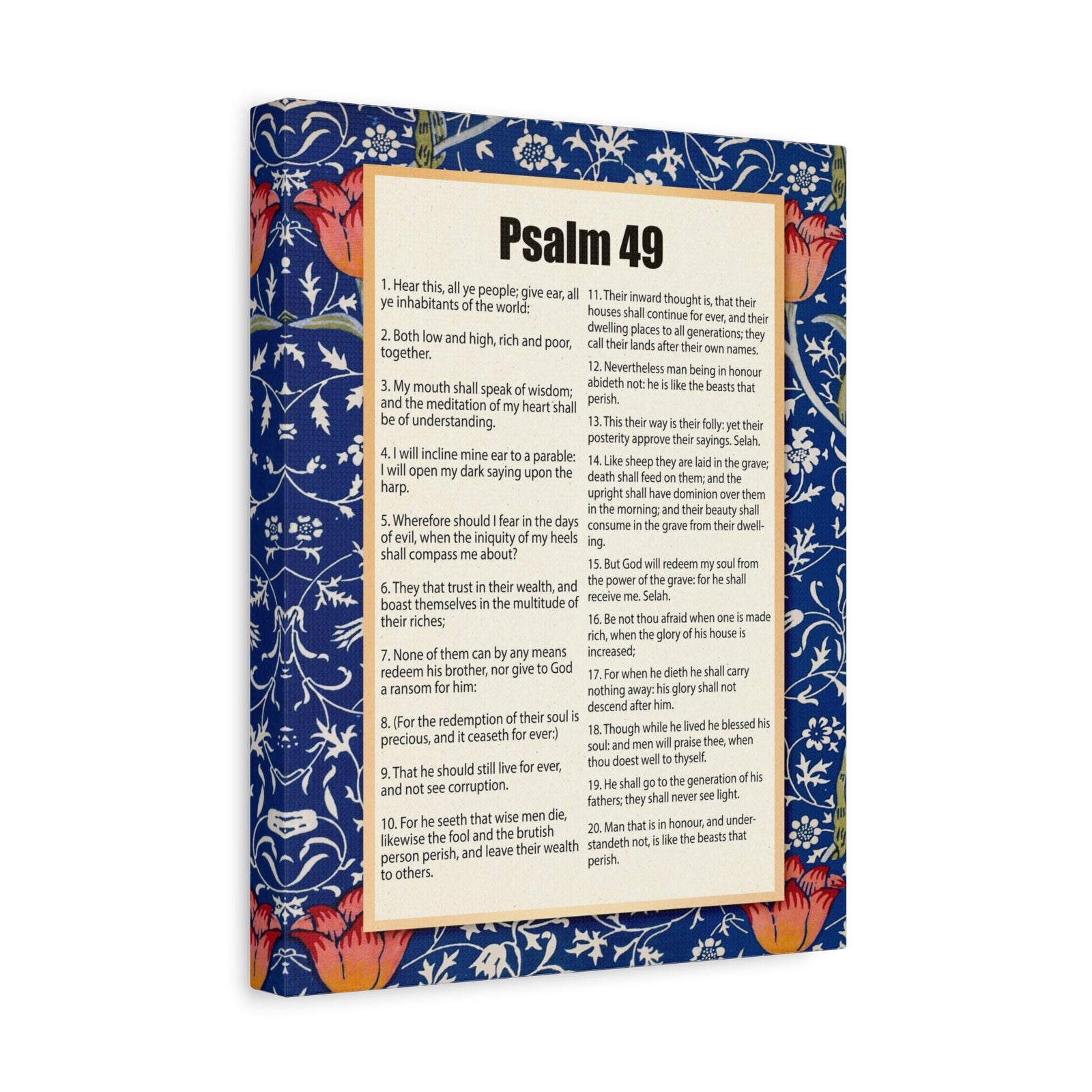 Scripture Walls Riches Will Not Last Psalm 49:17 Christian Wall Art Bible Verse Print Ready to Hang-Express Your Love Gifts