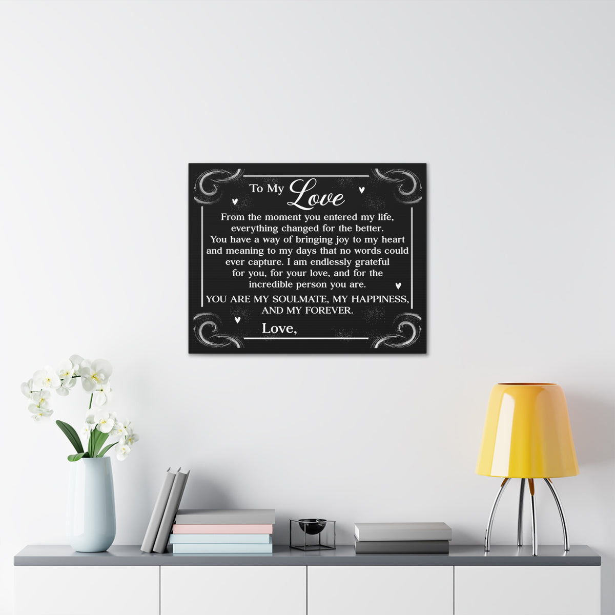 Personalized You Are My Soulmate Romantic Inspirational Print Ready to Hang Artwork Unframed-Express Your Love Gifts