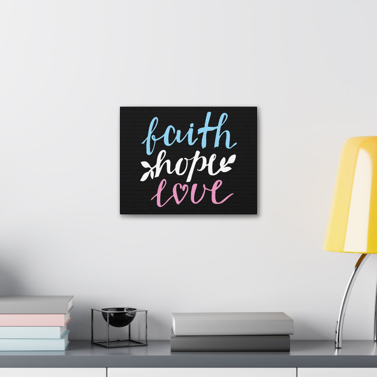 Scripture Walls Faith Hope Love Colors 1 Corinthians 13:13 Christian Wall Art Bible Verse Print Ready To Hang-Express Your Love Gifts